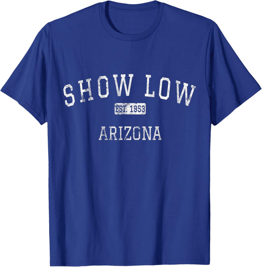 Show Low Arizona AZ Vintage T-Shirt - T-Shirt | Royal