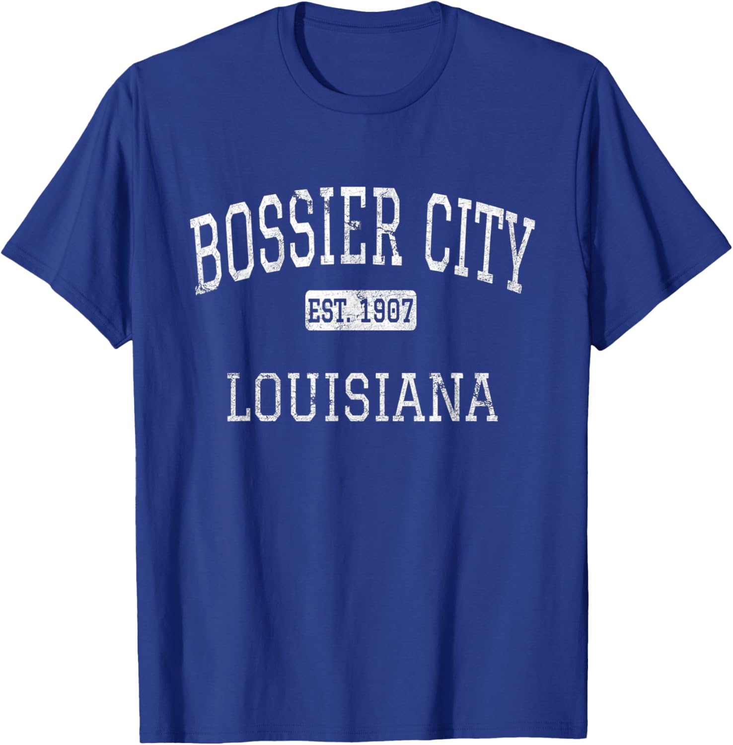 Bossier City Louisiana LA Vintage T-Shirt - T-Shirt | Royal