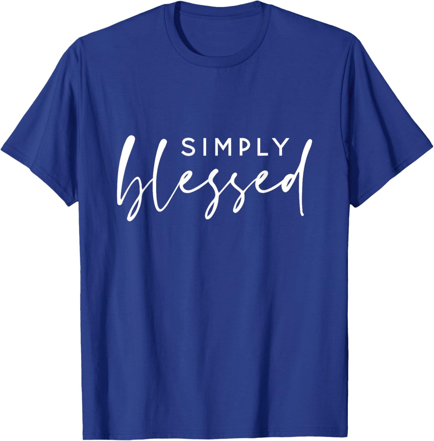 Simply Blessed Christian T-Shirt - T-Shirt | Royal