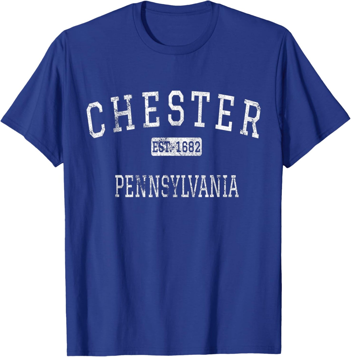 Chester Pennsylvania PA Vintage T-Shirt - T-Shirt | Royal