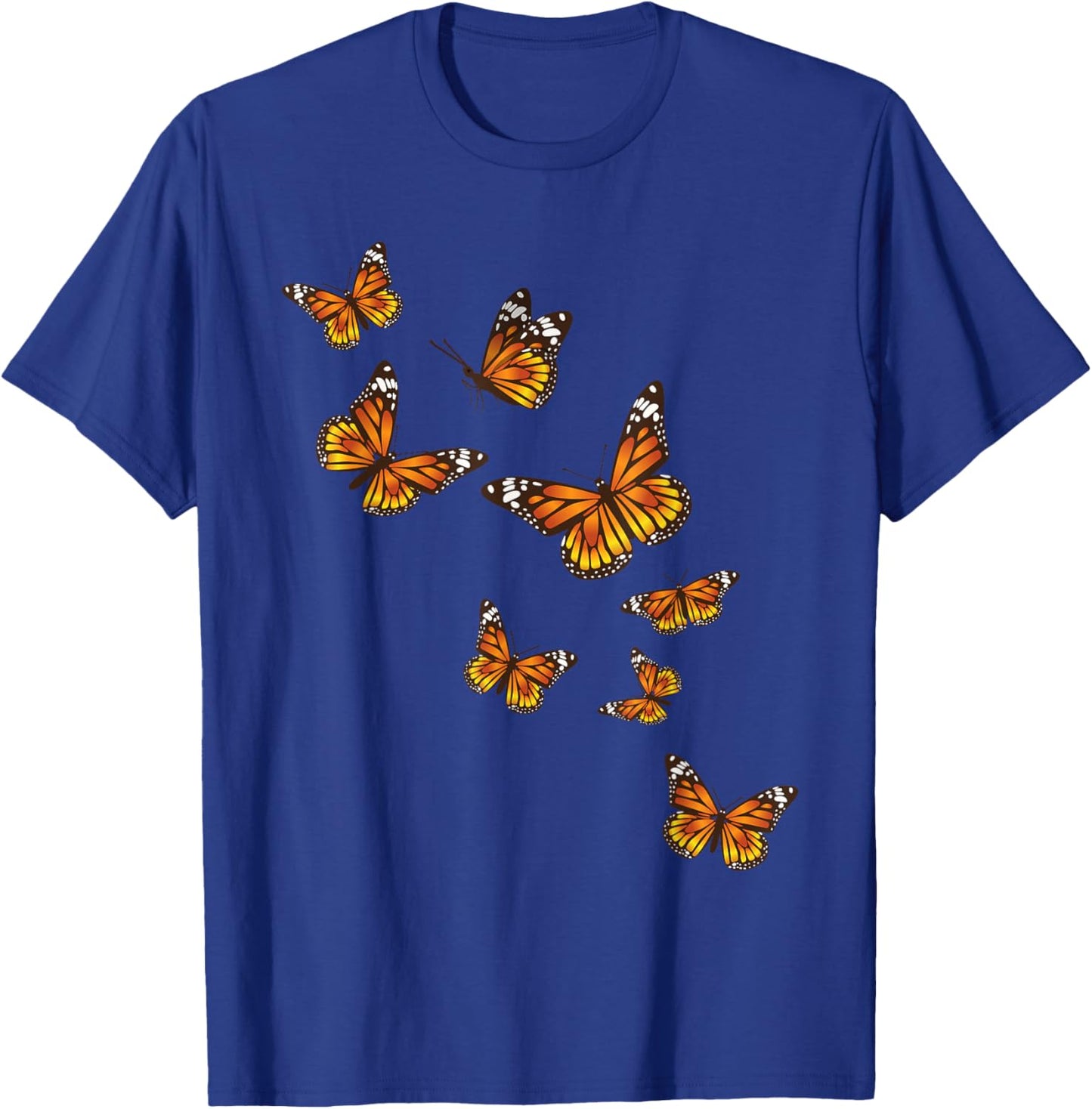 Flying Butterflies - Butterfly Lover Gardener Entomologist Small T-Shirt - T-Shirt | Royal