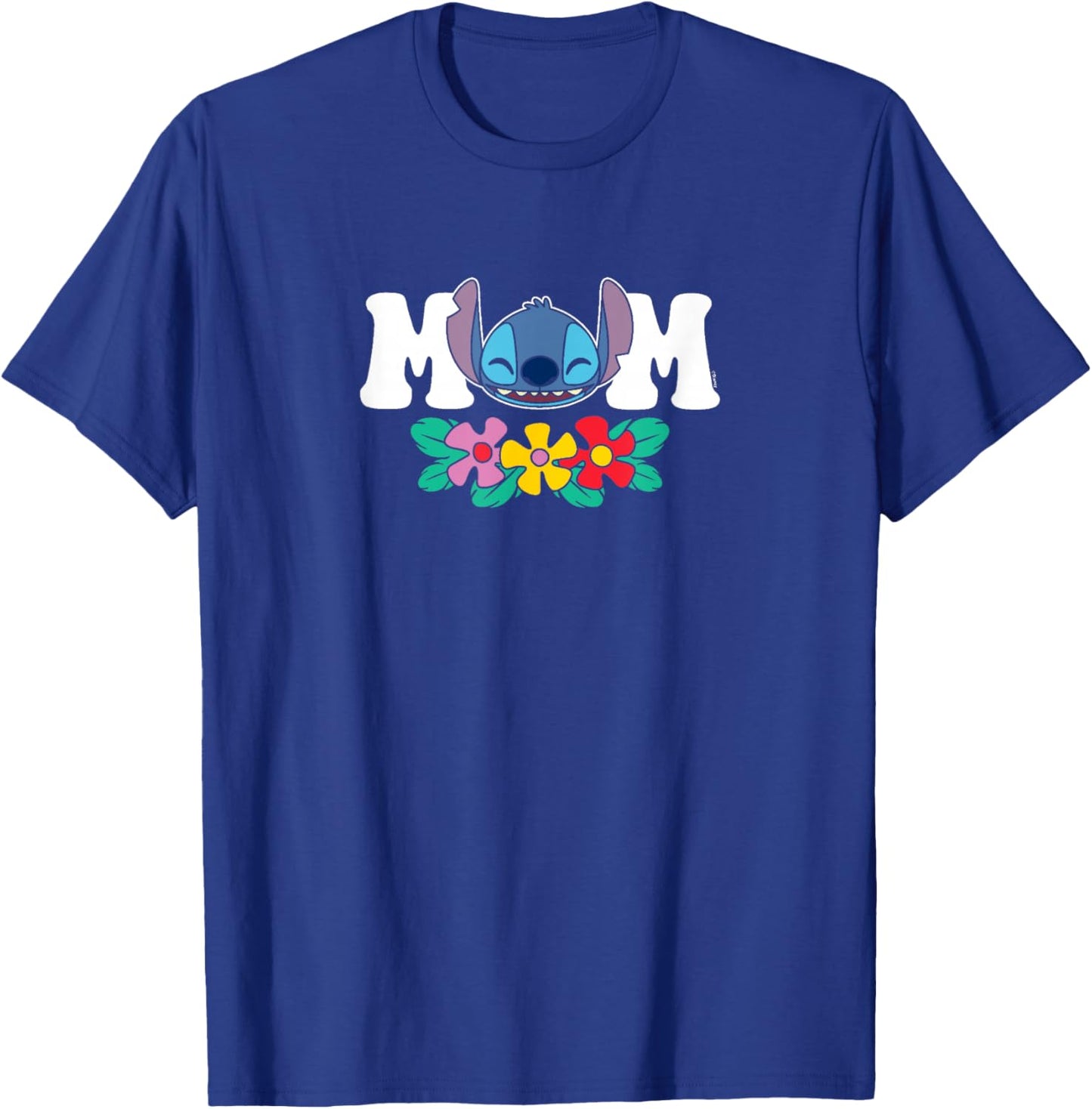 Lilo & Stitch - Mom Floral Flowers T-Shirt - T-Shirt | Royal