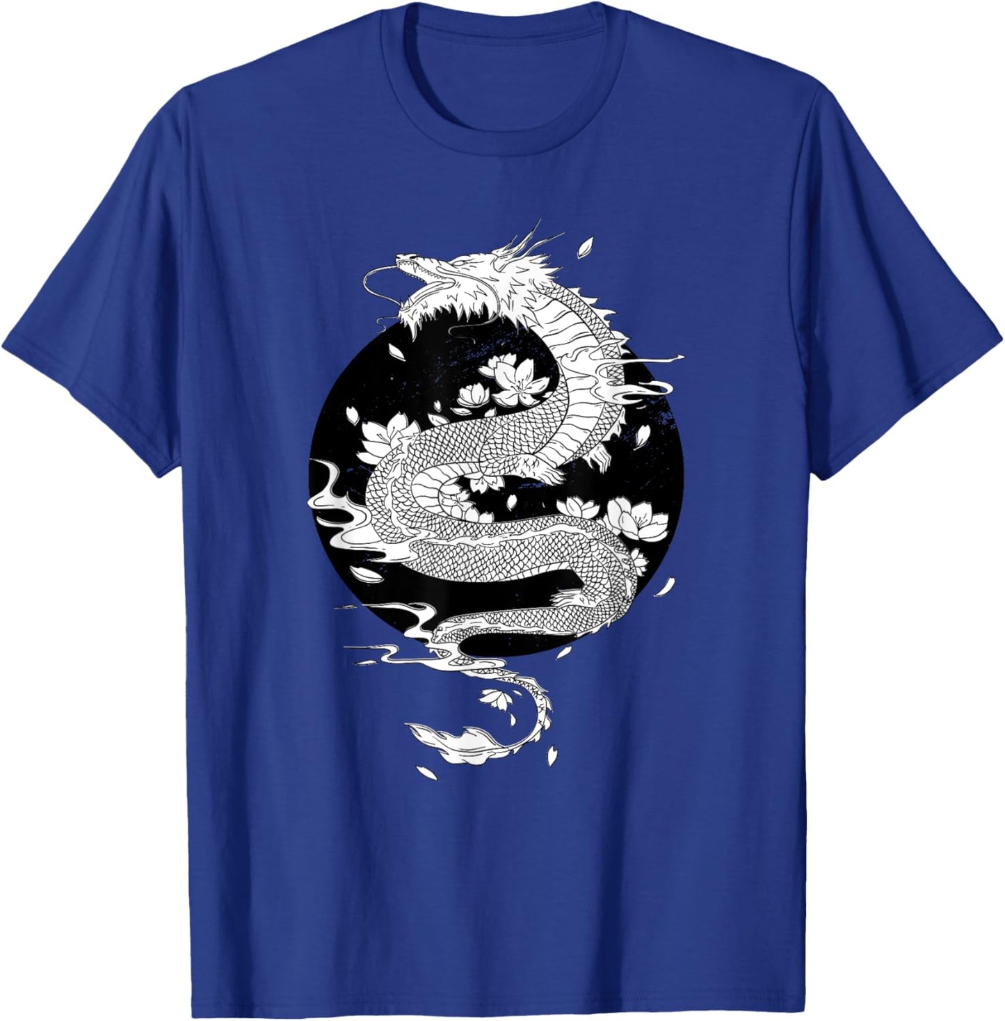Japanese Dragon Japanese Flag Vintage Retro Japan T-Shirt - T-Shirt | Royal