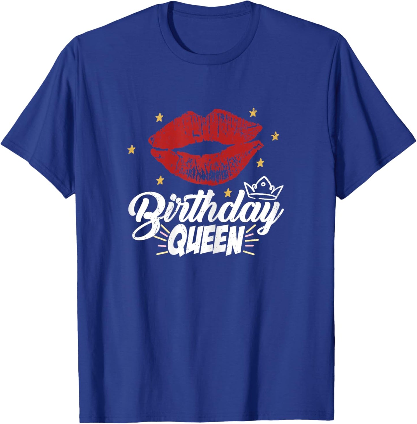 Birthday Queen Red Lipps T-Shirt - T-Shirt | Royal