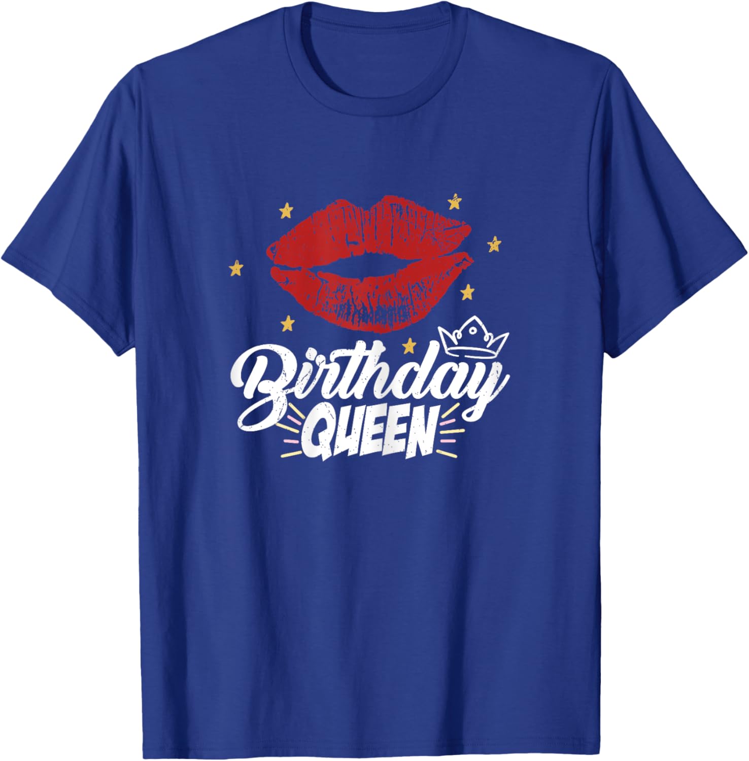 Birthday Queen Red Lipps T-Shirt - T-Shirt | Royal
