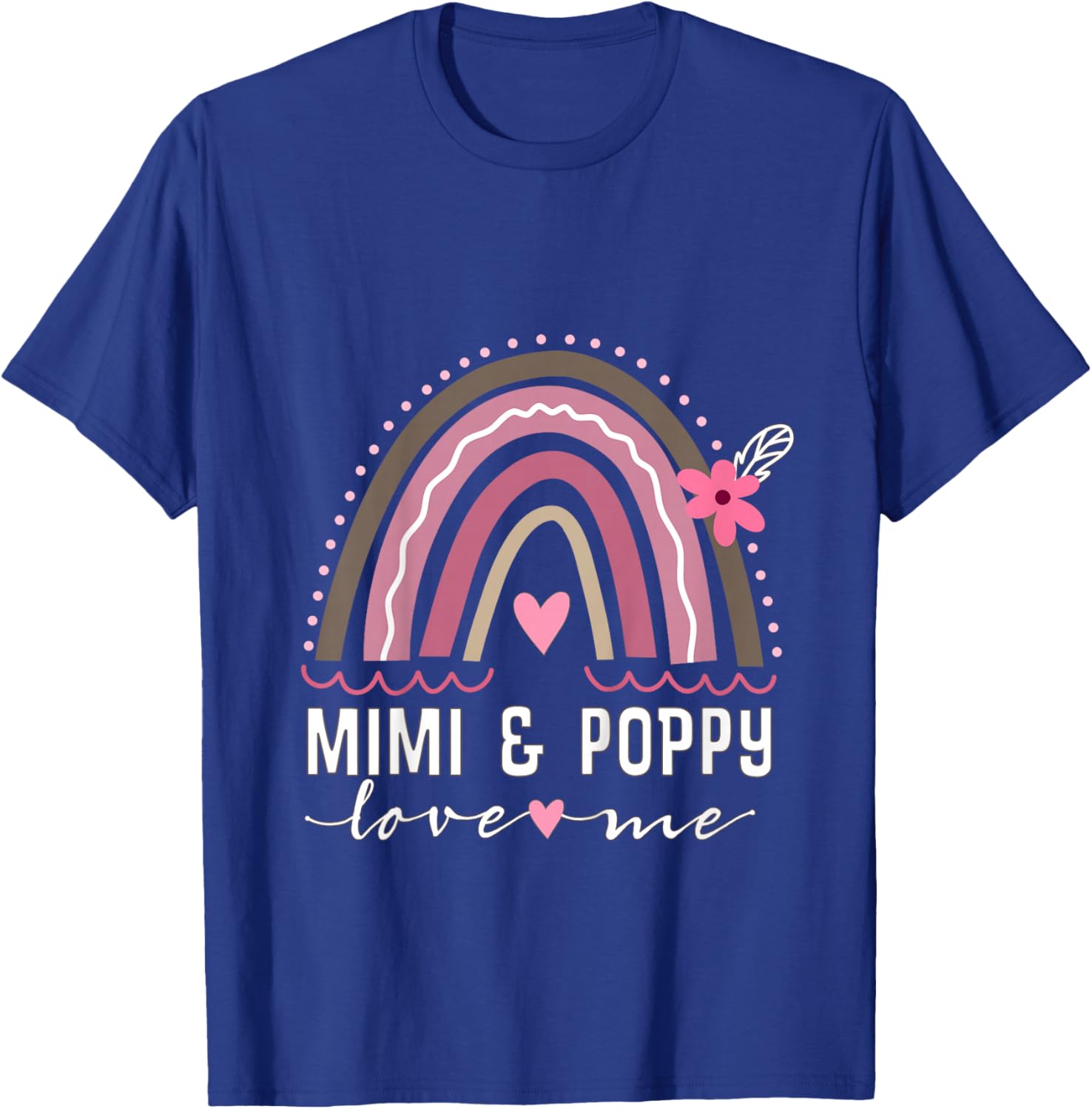 Kids Mimi and Poppy Love Me Granddaughter Rainbow T-Shirt - T-Shirt | Royal