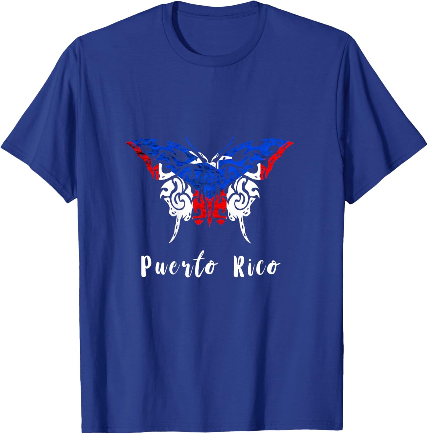 Puerto Rico Puerto Rican Butterfly Puerto Rico Pride T-Shirt - T-Shirt | Royal