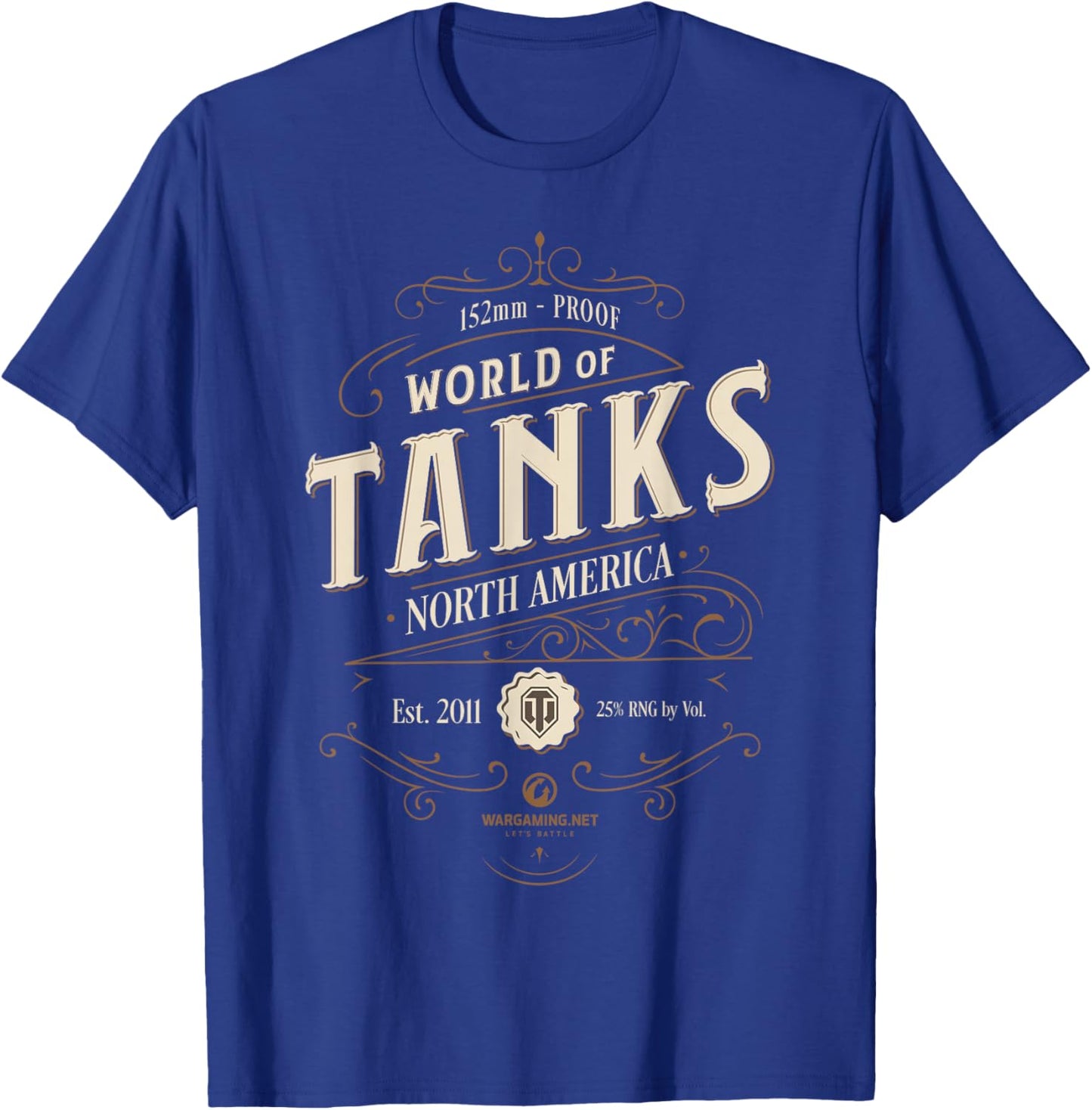 World of Tanks Vintage Label (Light) T-Shirt - T-Shirt | Royal