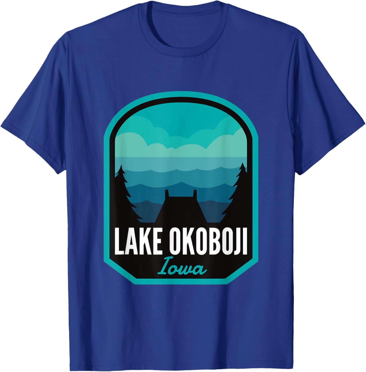 Lake Okoboji Iowa Summer Men Women Kids T-Shirt - T-Shirt | Royal