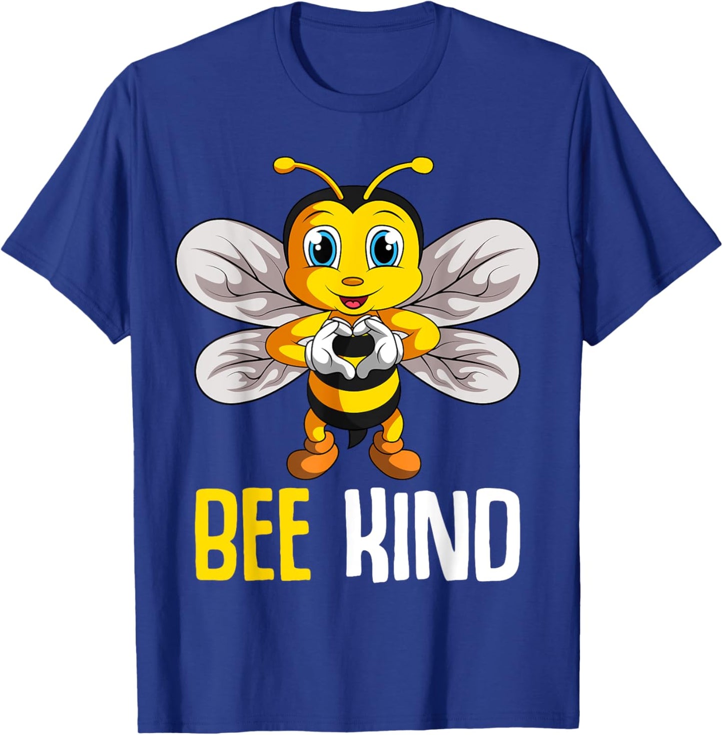 Bee Kind Bumble Bee Kindness Girls Kids Boys Women T-Shirt - T-Shirt | Royal