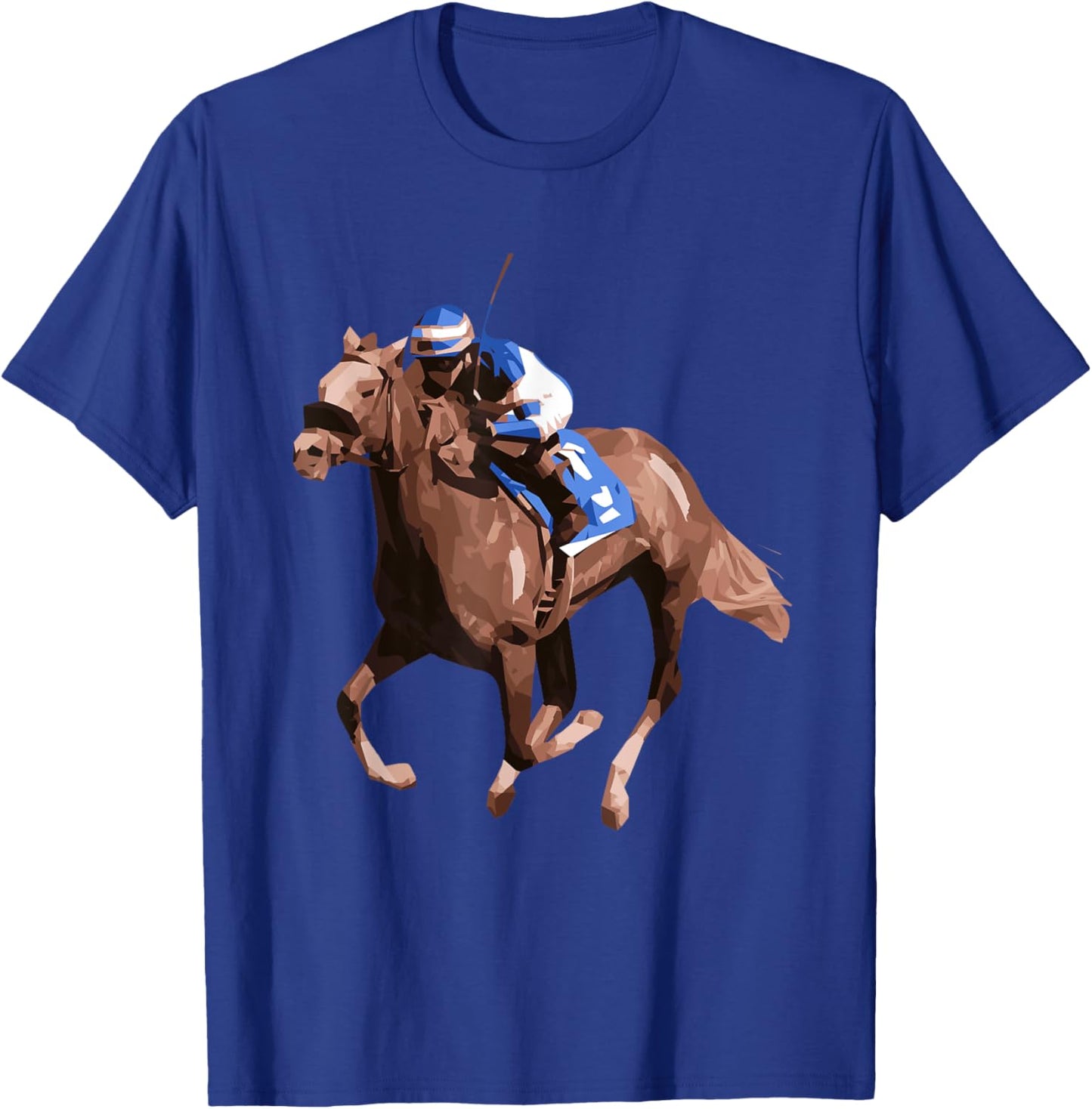 Horse Sport Racing Horse Jockey Riding T-Shirt - T-Shirt | Royal