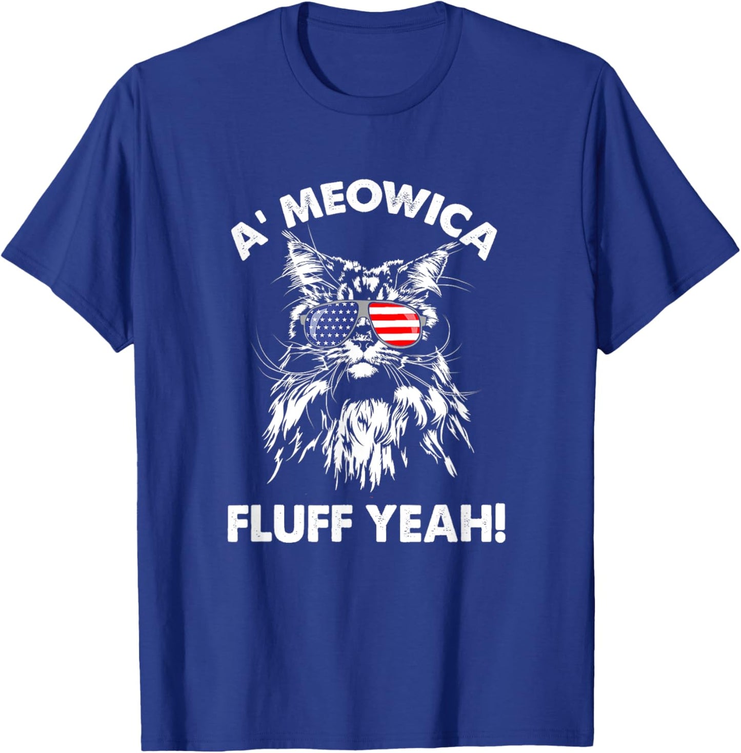 Maine Coon Cat Meowica Shirt Meowica fluff yeah Women T-Shirt - T-Shirt | Royal