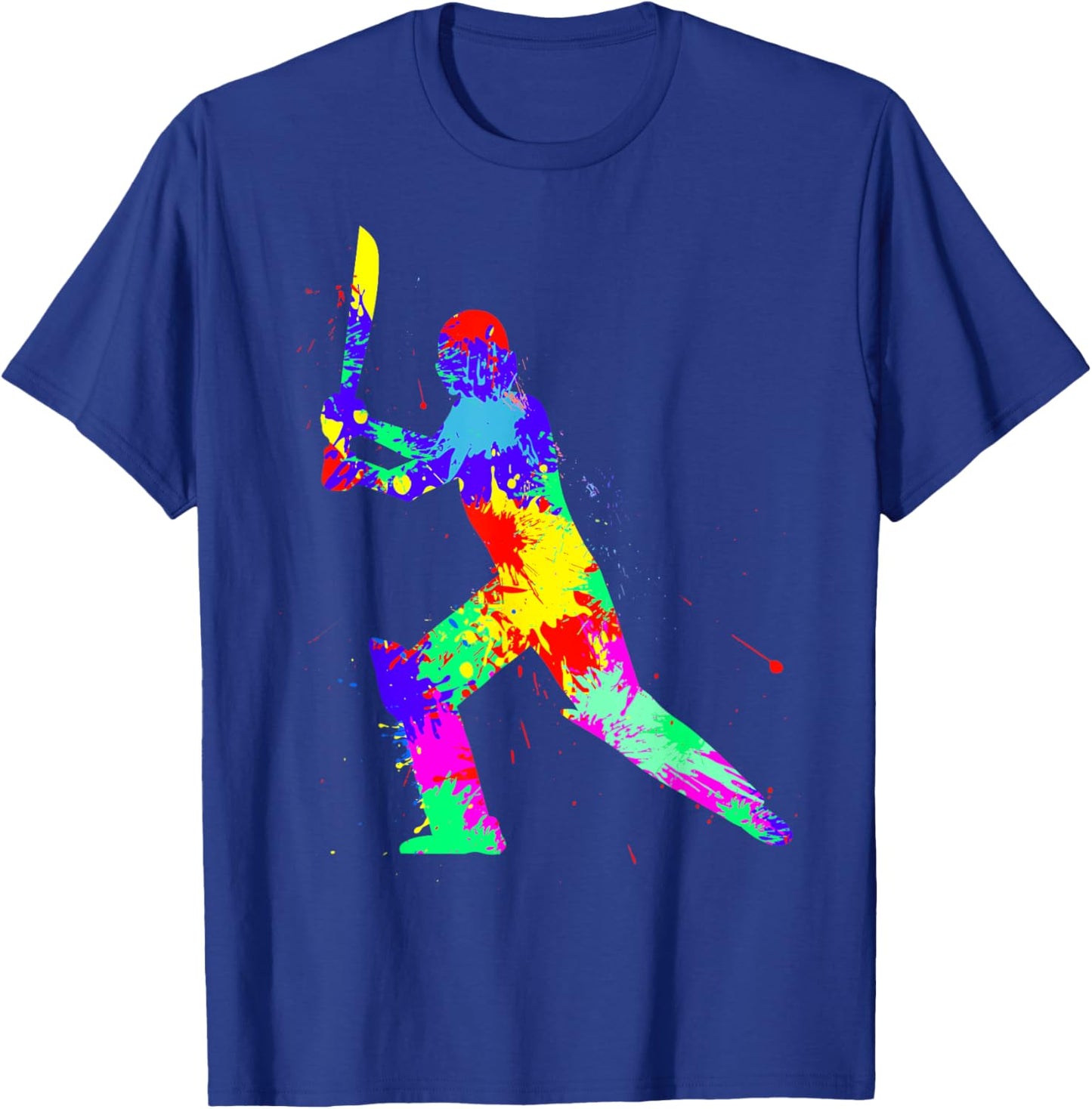 Cricket Men Kids Boys Youth T-Shirt - T-Shirt | Royal