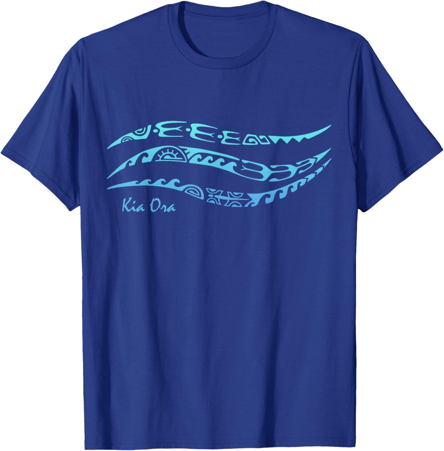 Symbol Pattern Waves Culture Maori Tribal New Zealand T-Shirt - T-Shirt | Royal