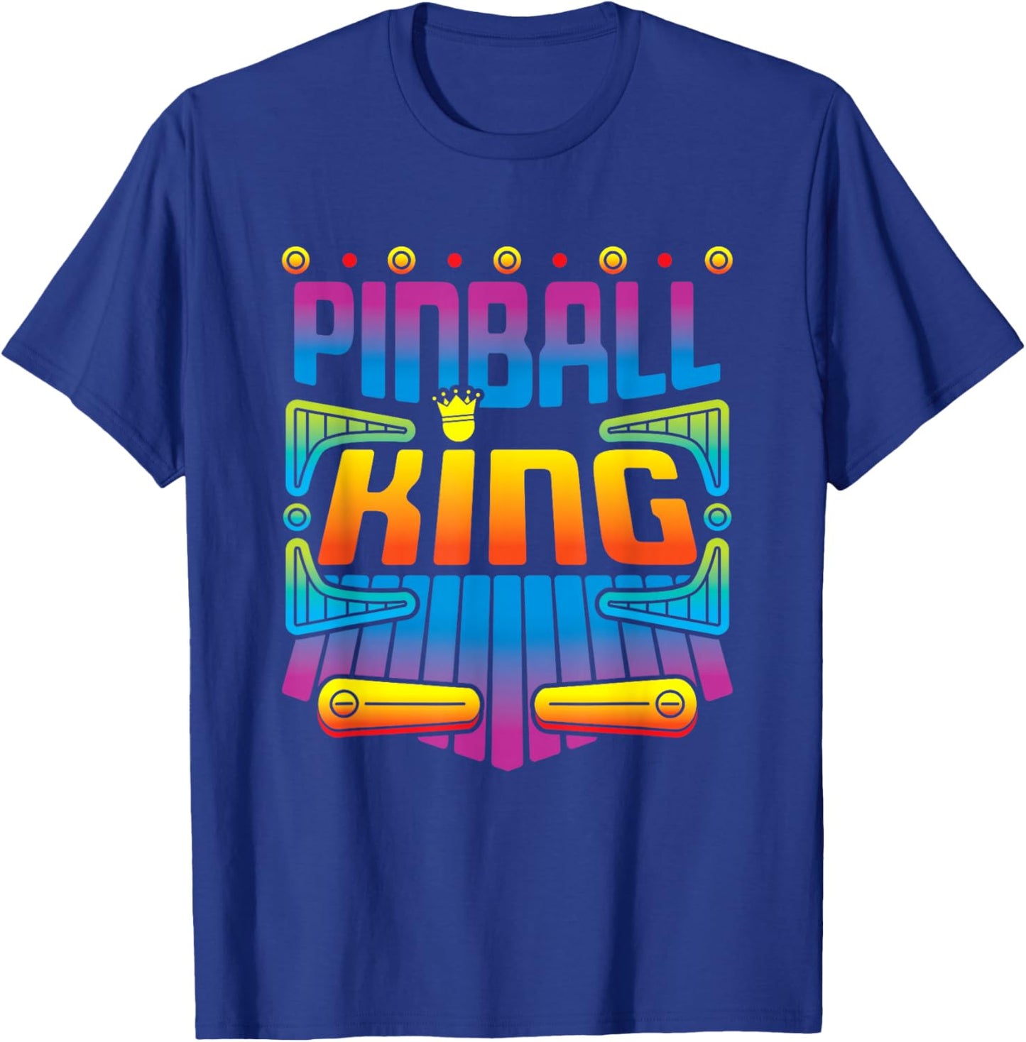Pinball Machine King Men Boys T-Shirt - T-Shirt | Royal
