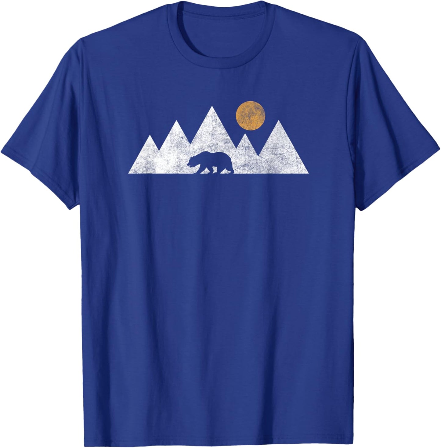 Retro Yosemite California Bear National Park Vintage Hiking T-Shirt - T-Shirt | Royal