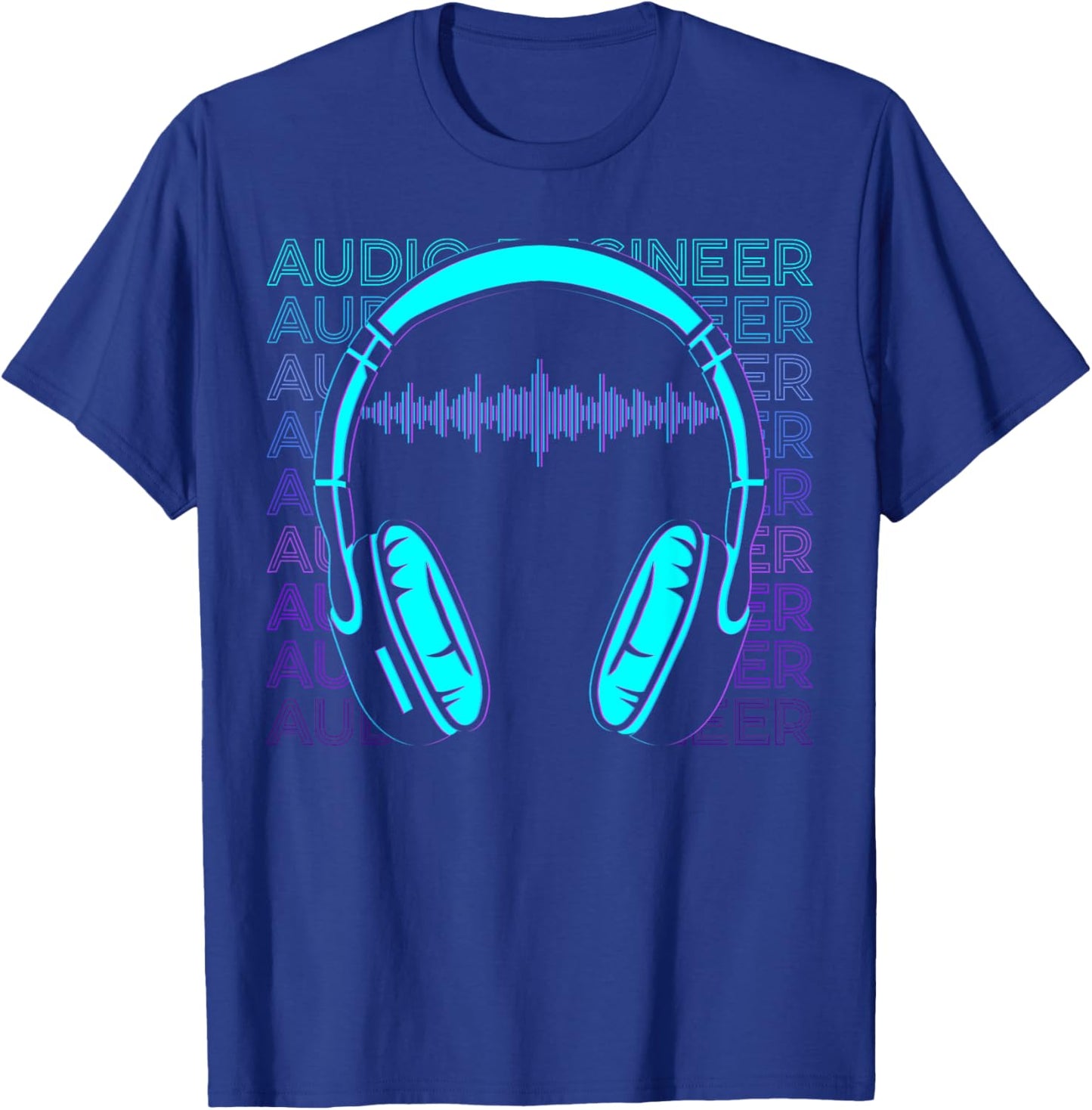 Audio Engineer Sound Engineer Retro Audio Engineer T-Shirt - T-Shirt | Royal