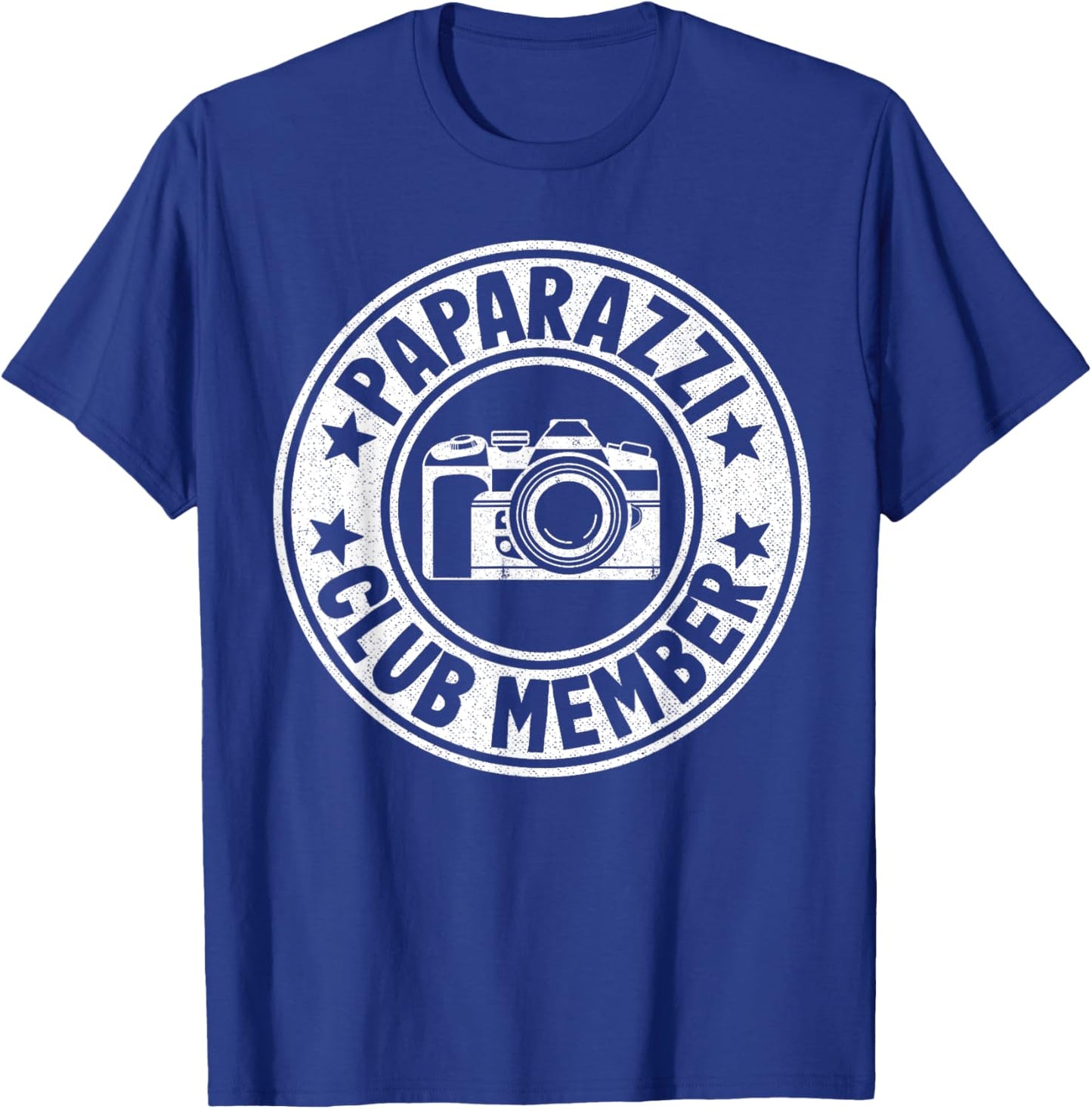 Paparazzi Club Member Photographer Camera Funny Photography T-Shirt - T-Shirt | Royal