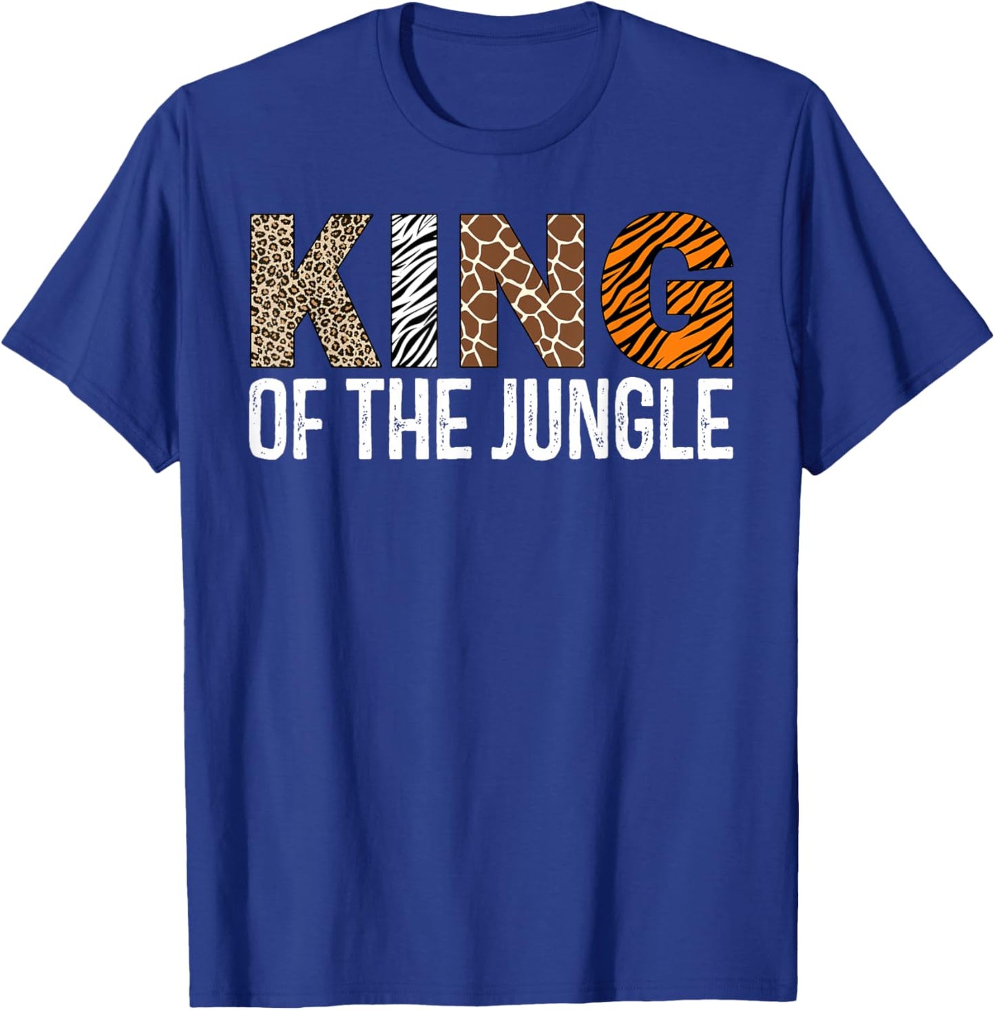 King Of The Jungle Birthday Safari Leopard Family Matching T-Shirt - T-Shirt | Royal