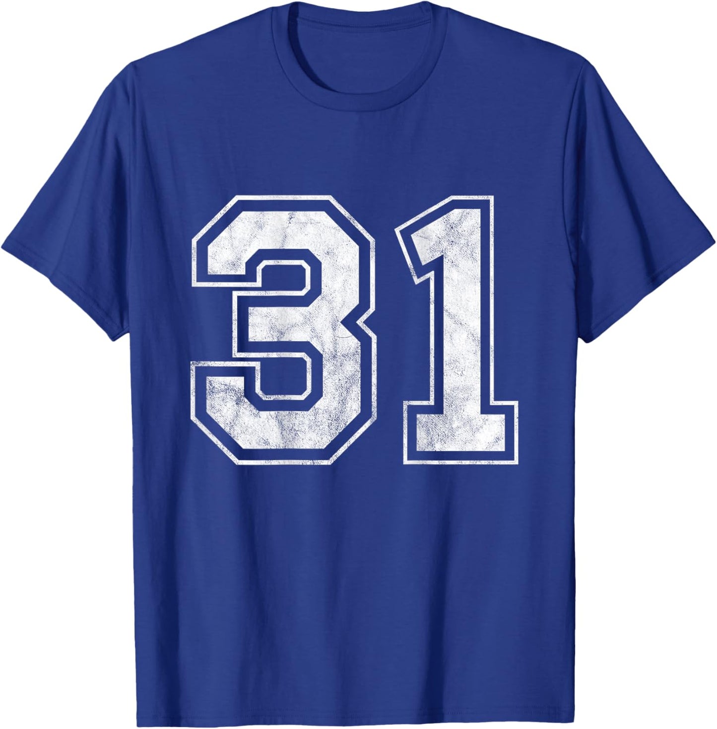 Number 31 on the back T-Shirt - T-Shirt | Royal