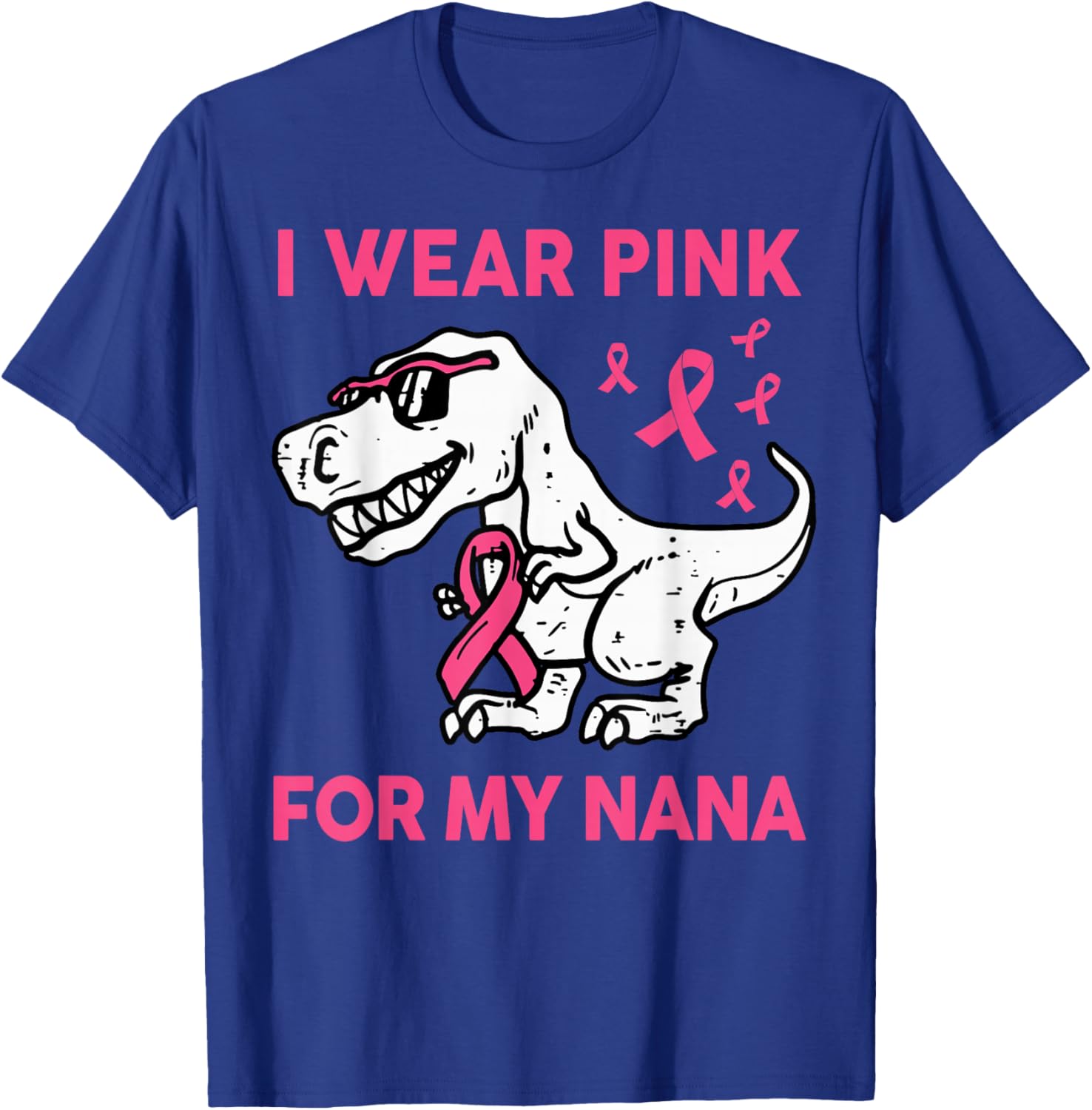 Breast Cancer Shirts Kids Toddler I Wear Pink For My Nana T-Shirt - T-Shirt | Royal