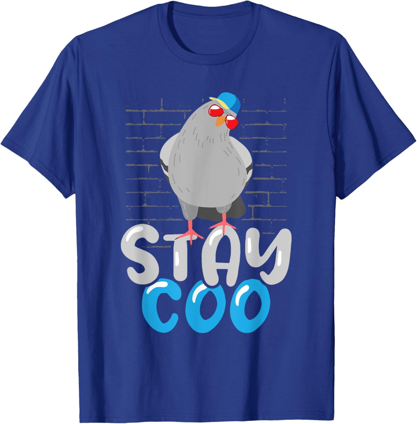 Stay Coo - Birdwatcher Pigeon Whisperer Bird Lover Racing T-Shirt - T-Shirt | Royal