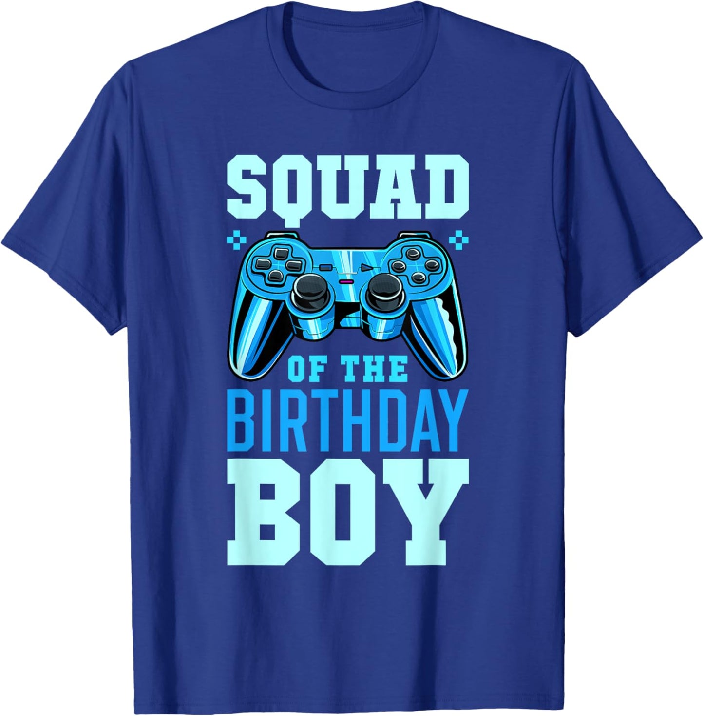 Squad of the Birthday Boy Matching Video Gamer Birthday T-Shirt - T-Shirt | Royal