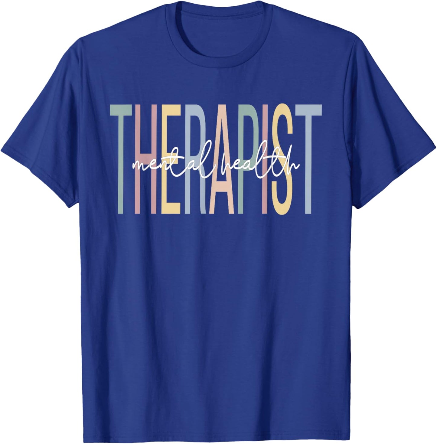Mental Health Therapist Boho Mental Health Therapy T-Shirt - T-Shirt | Royal