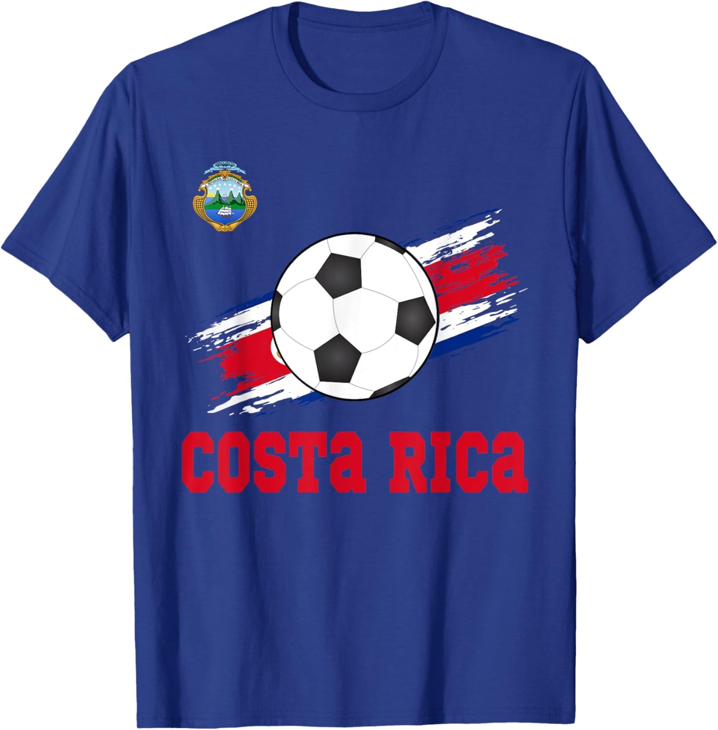 Costa Rica Soccer Costa Rican Football Costa Rica Futbol T-Shirt - T-Shirt | Royal