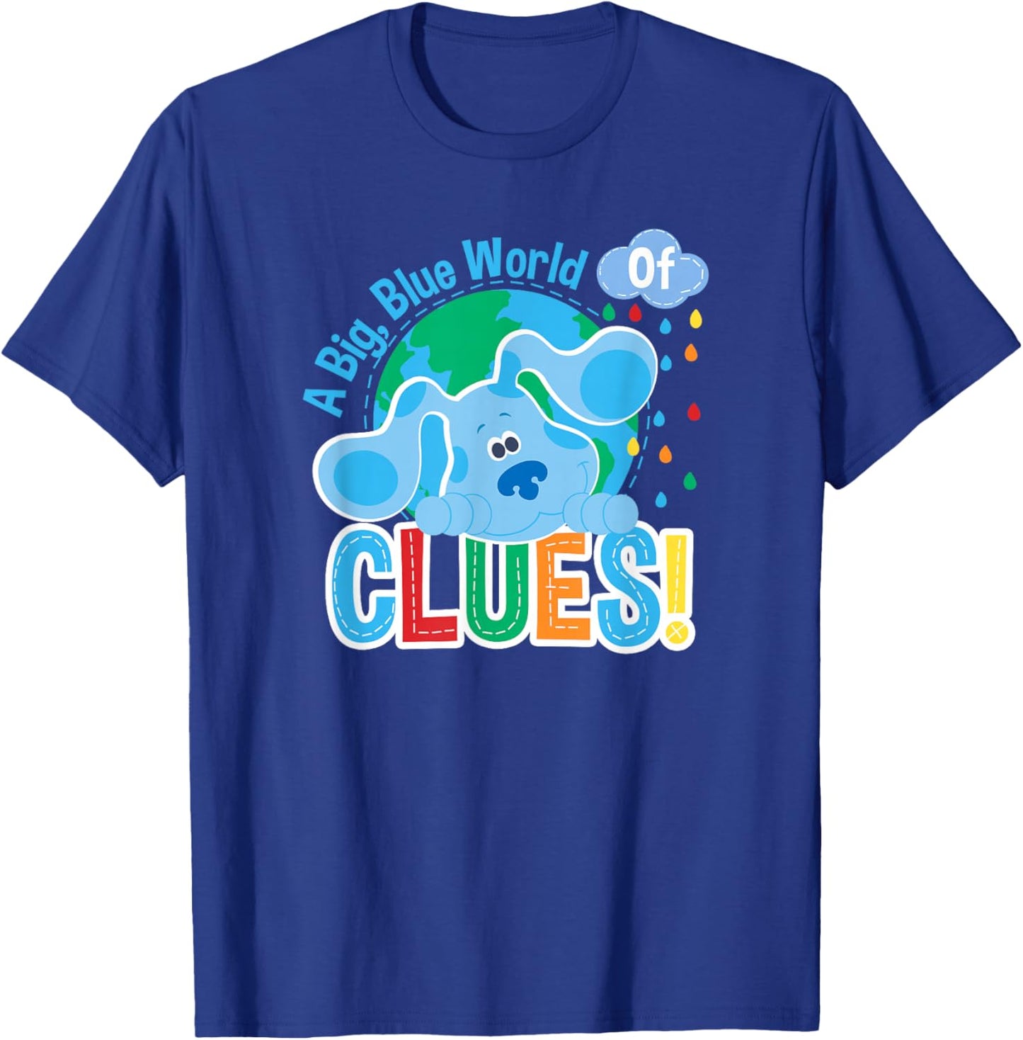 Blue's Clues A Big Blue World of Clues T-Shirt - T-Shirt | Royal