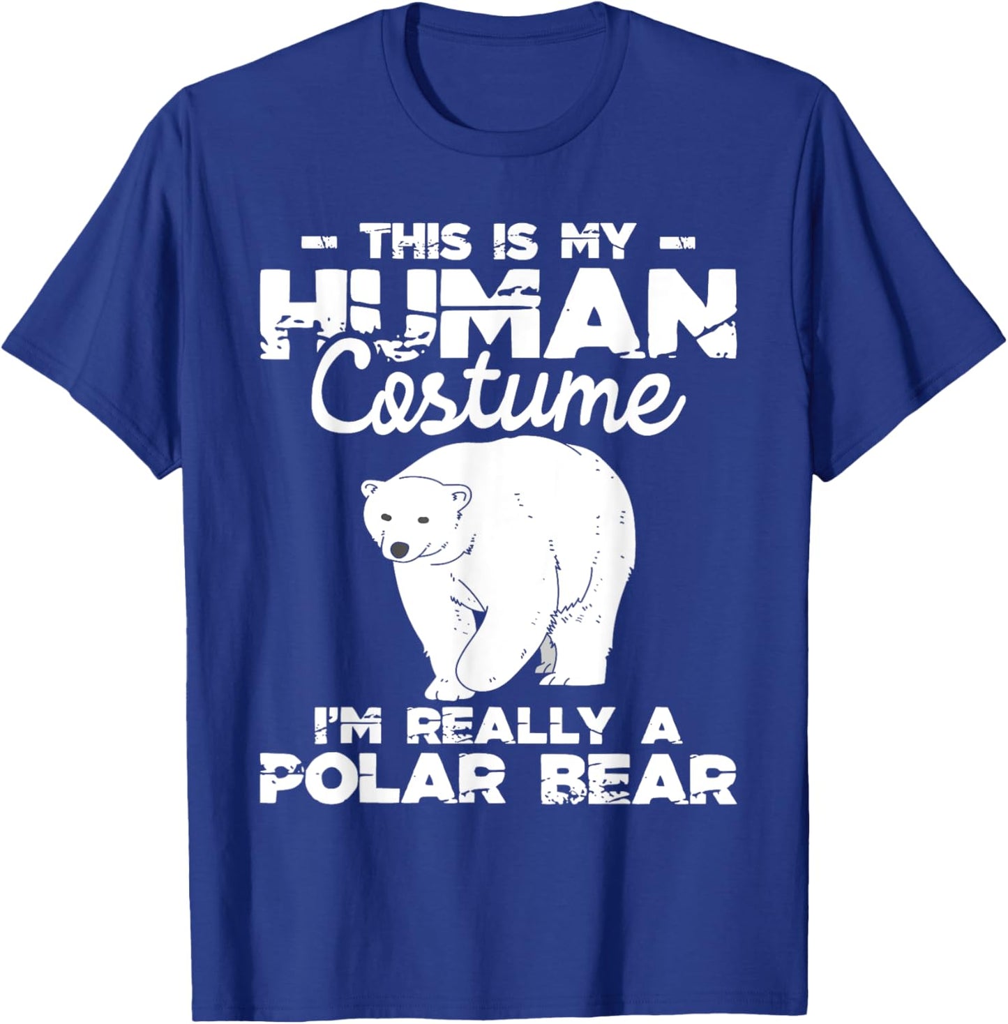 Human Costume - Polar Bear Lover Zookeeper Wildlife T-Shirt - T-Shirt | Royal