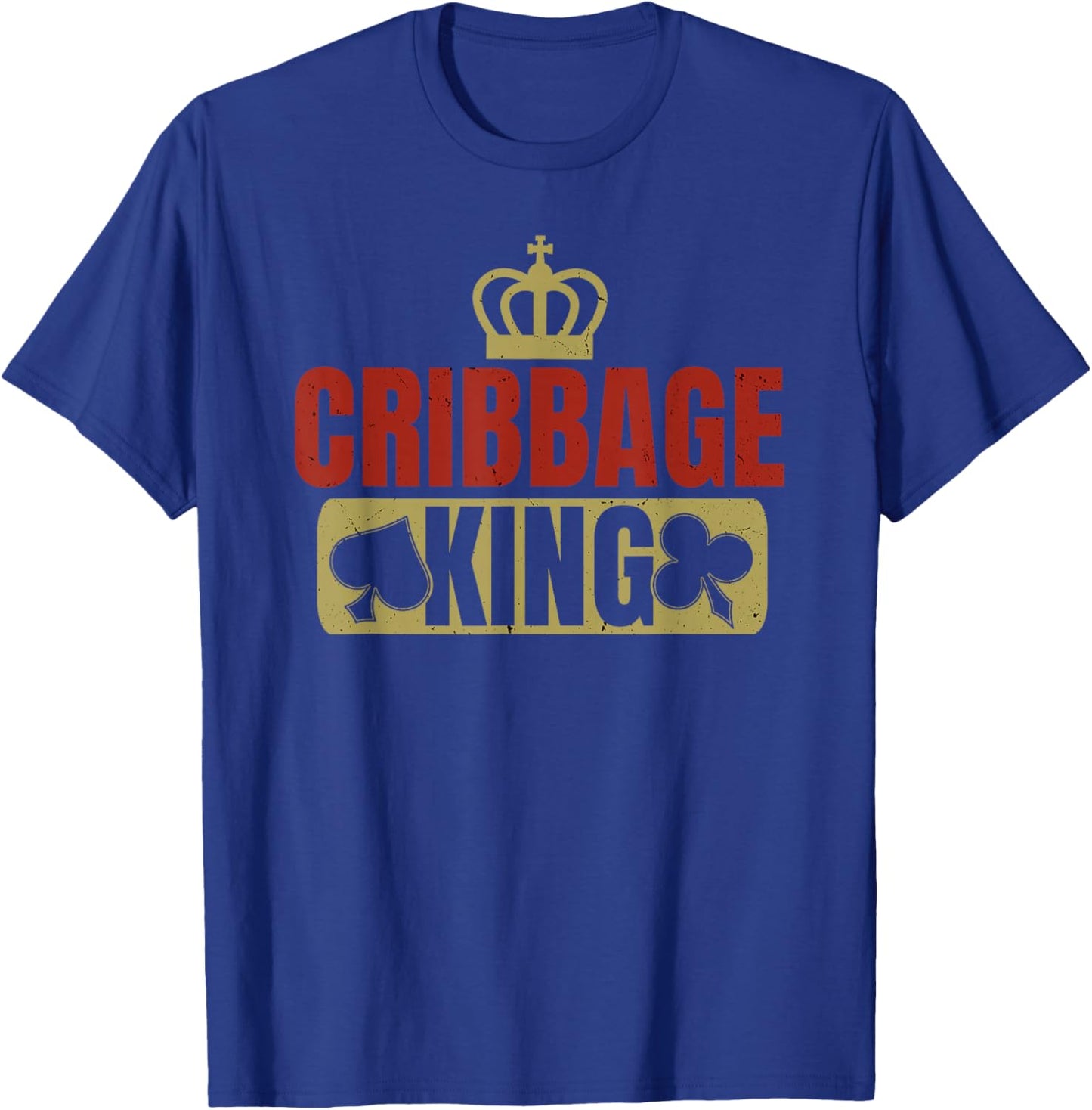 Cribbage King Card Game Players T-Shirt - T-Shirt | Royal