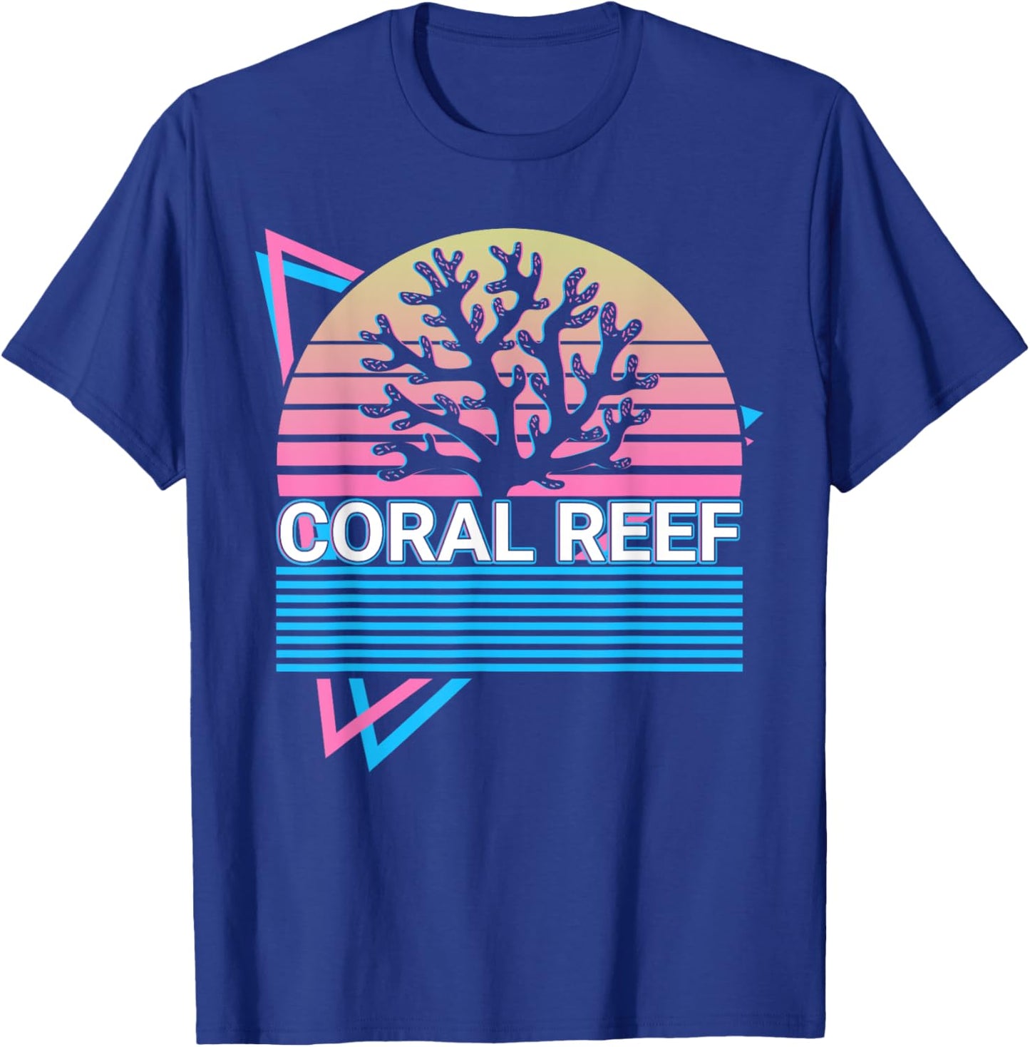Coral Reef Retro T-Shirt - T-Shirt | Royal