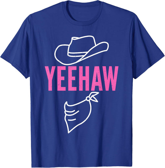 Yeehaw For Rodeo Cowgirl T-Shirt - T-Shirt | Royal