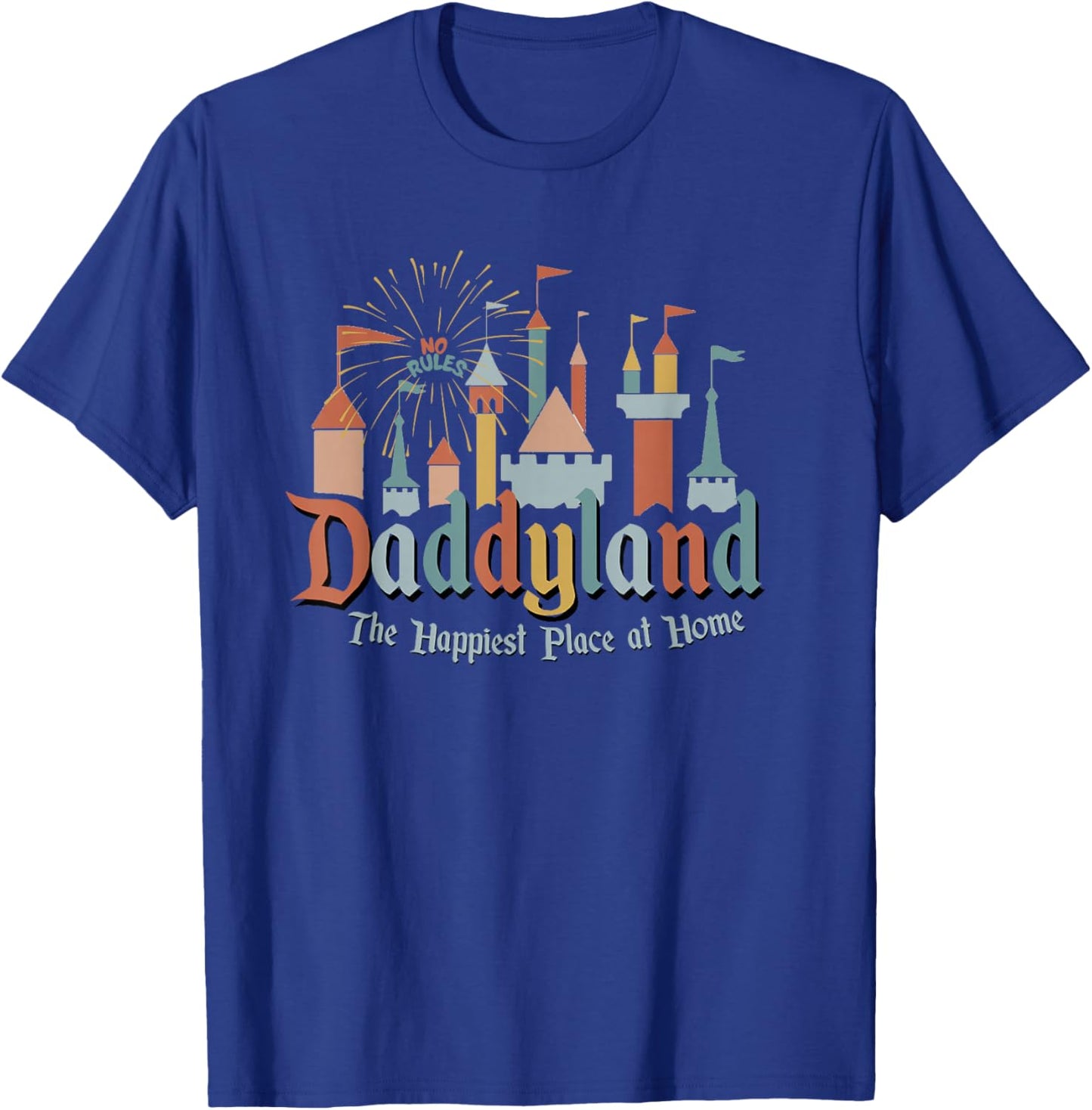 Funny Father's Day Daddyland Papa Dad Gift T-Shirt - T-Shirt | Royal