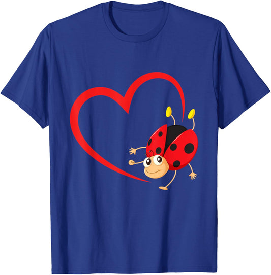 Ladybug Heart - Insectologist Insect Zoology Entomologist T-Shirt - T-Shirt | Royal