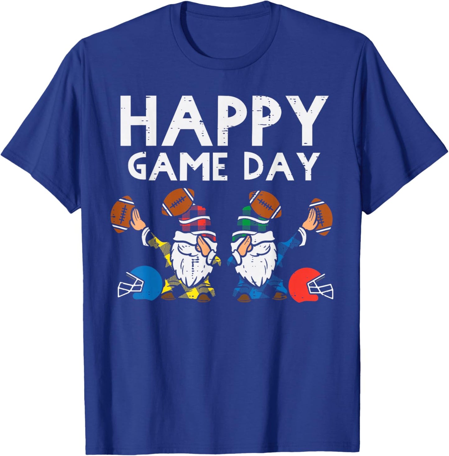Gnome Dab Happy Game Day American Football Men Women Kids T-Shirt - T-Shirt | Royal