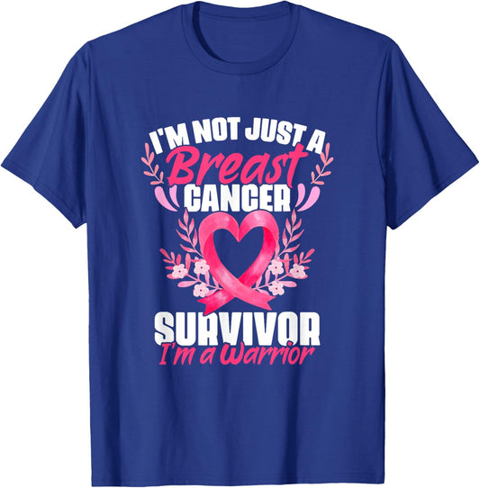Breast Cancer Survivor I'm A Warrior Breast Cancer Awareness T-Shirt - T-Shirt | Royal