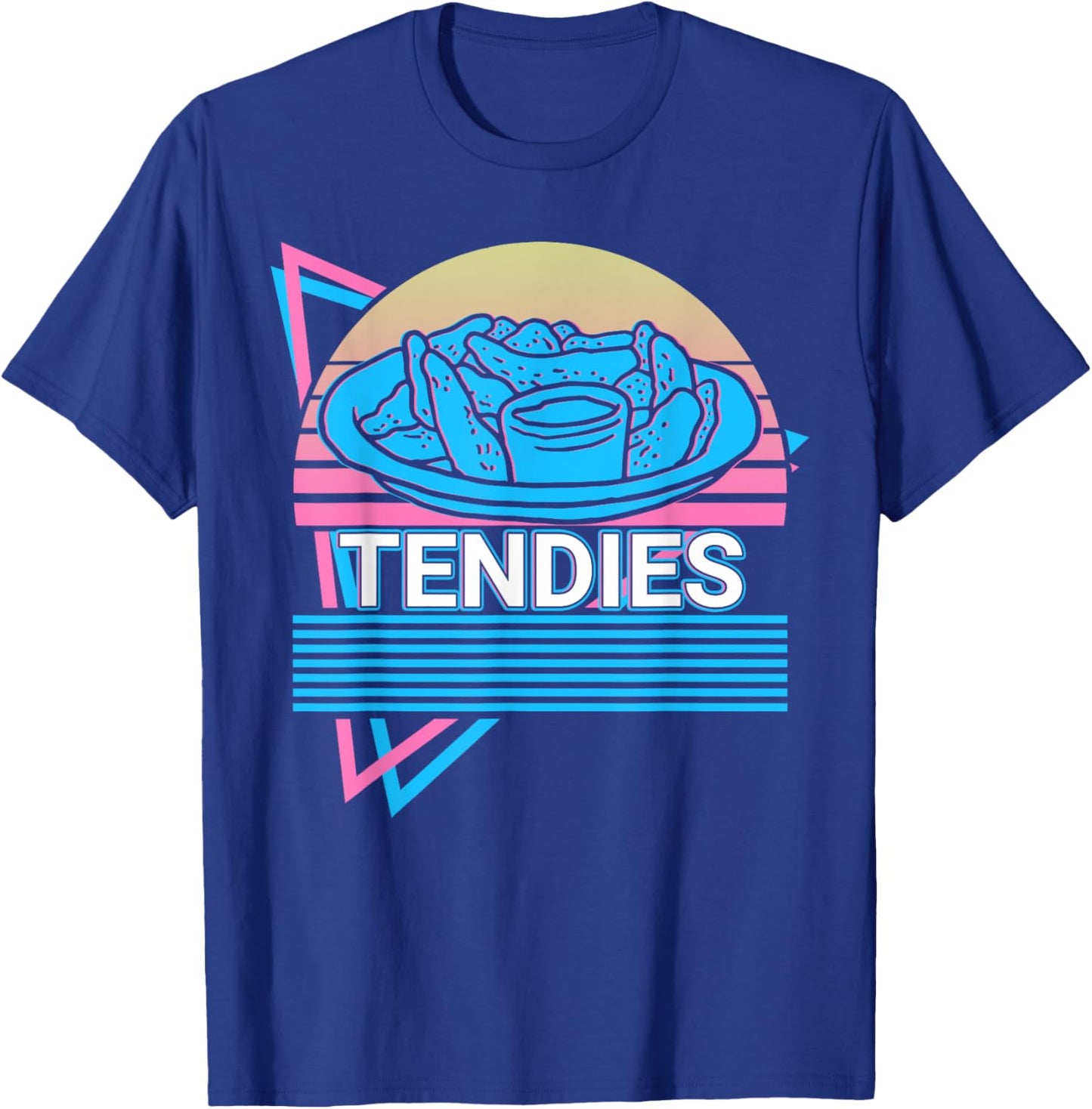 Tendies Chicken Tendies Retro T-Shirt - T-Shirt | Royal