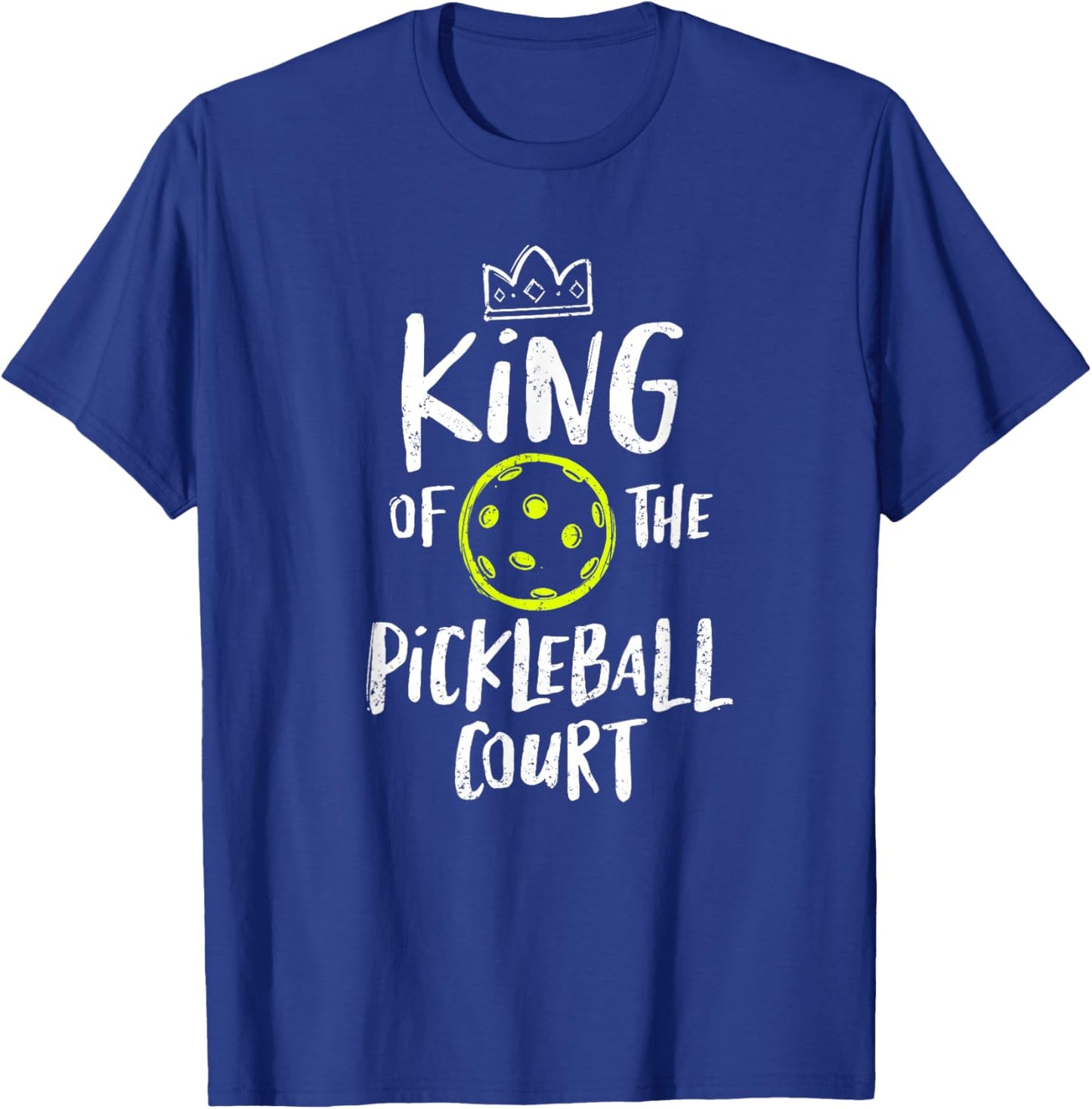 King of the Pickleball Court T-Shirt - T-Shirt | Royal