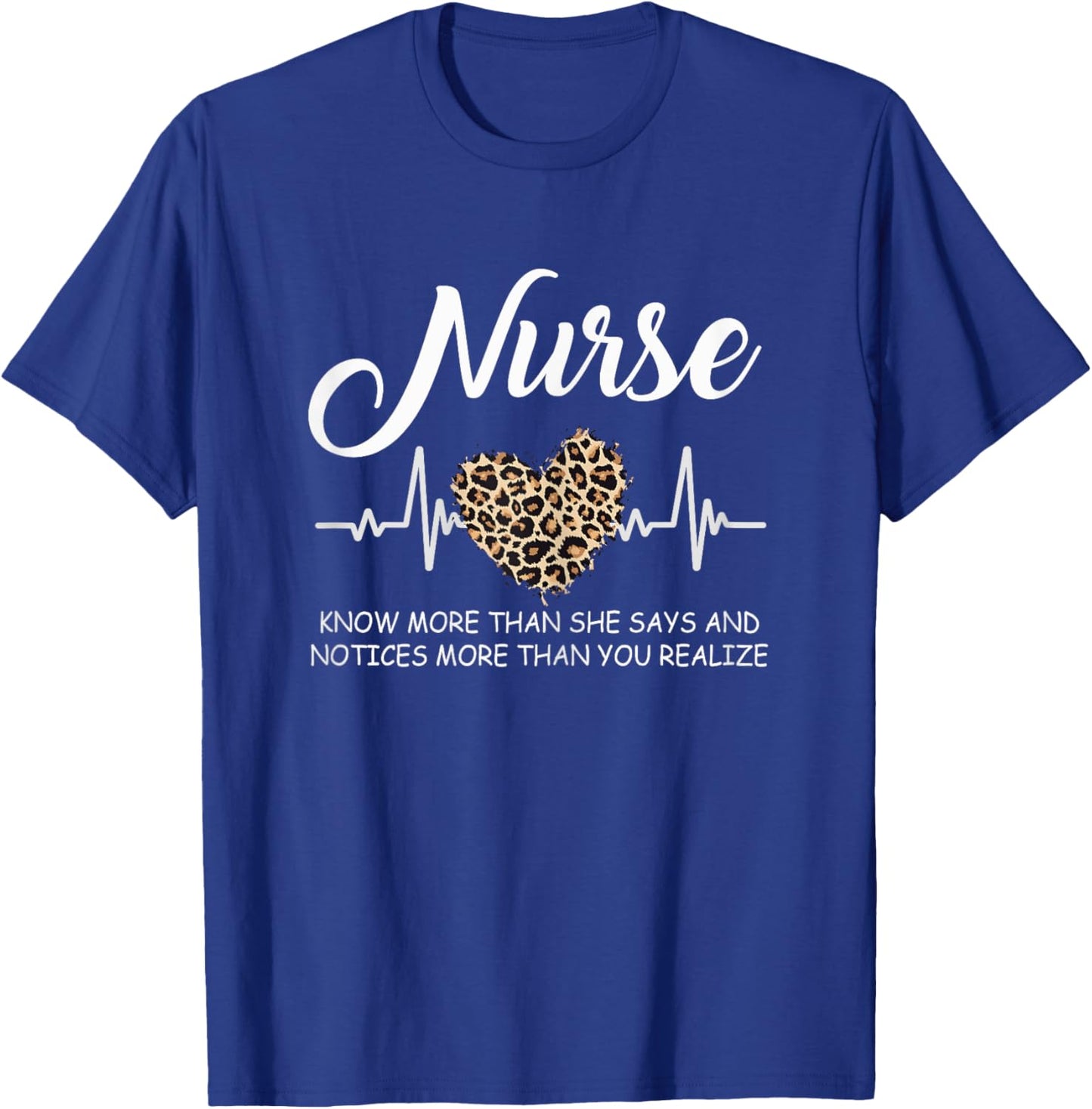 Nurse Definition Nurse Life Nurse Week Cute Leopard T-Shirt - T-Shirt | Royal