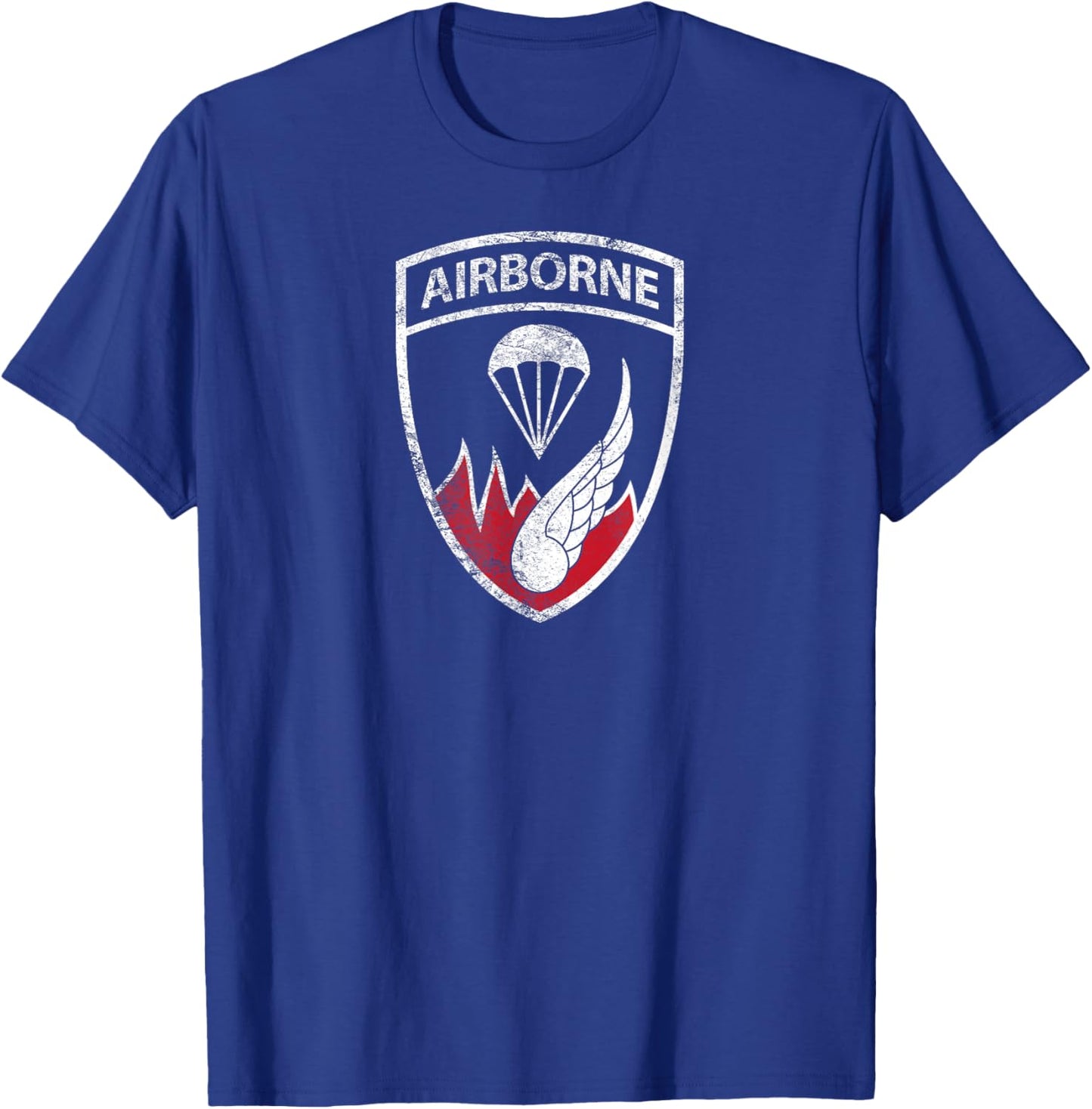 American Marauder: 187th Rakkasan Distressed Insignia T-Shirt - T-Shirt | Royal