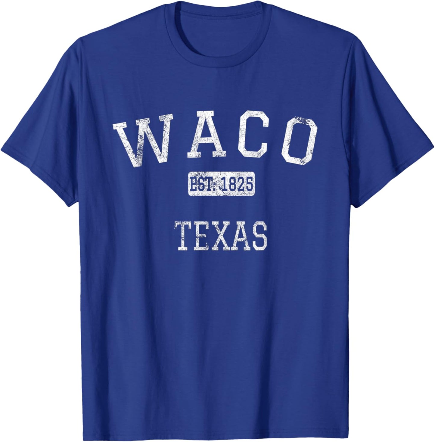 Waco Texas TX Vintage T-Shirt - T-Shirt | Royal