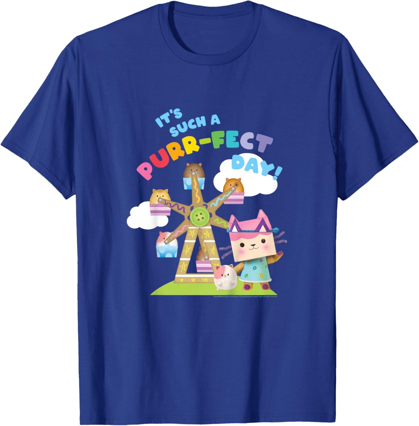 Gabby's Dollhouse Baby Box Purr-FECT Day! Youth T-Shirt - T-Shirt | Royal