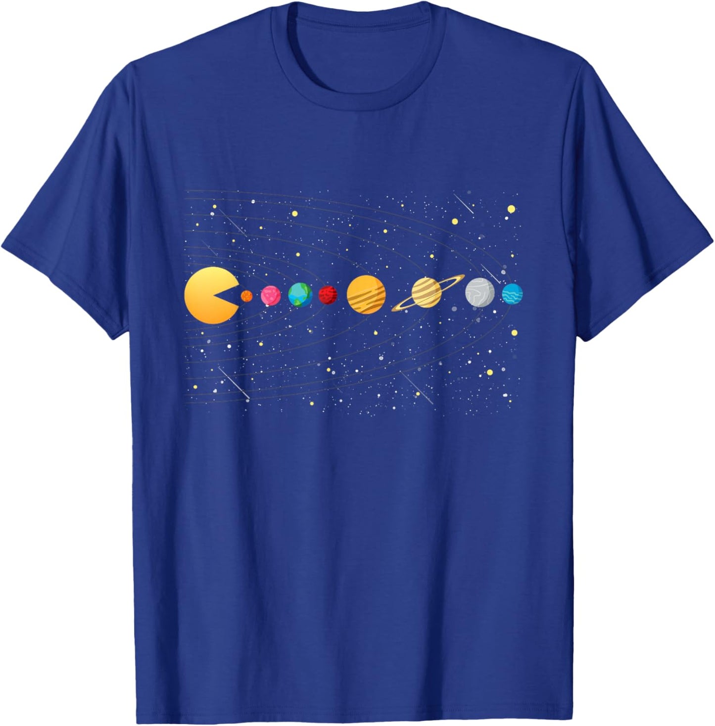 Funny Solar System - Astronauts Space Video Games T-Shirt - T-Shirt | Royal