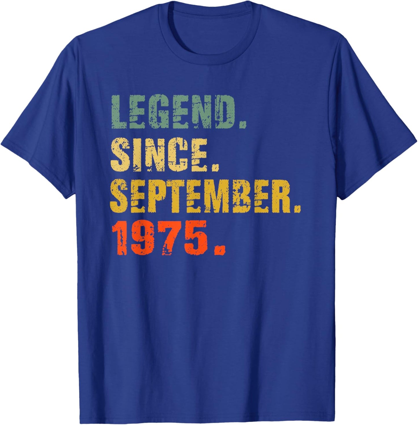 47 Year Old 47th Birthday Gifts Legend Since September 1975 T-Shirt - T-Shirt | Royal