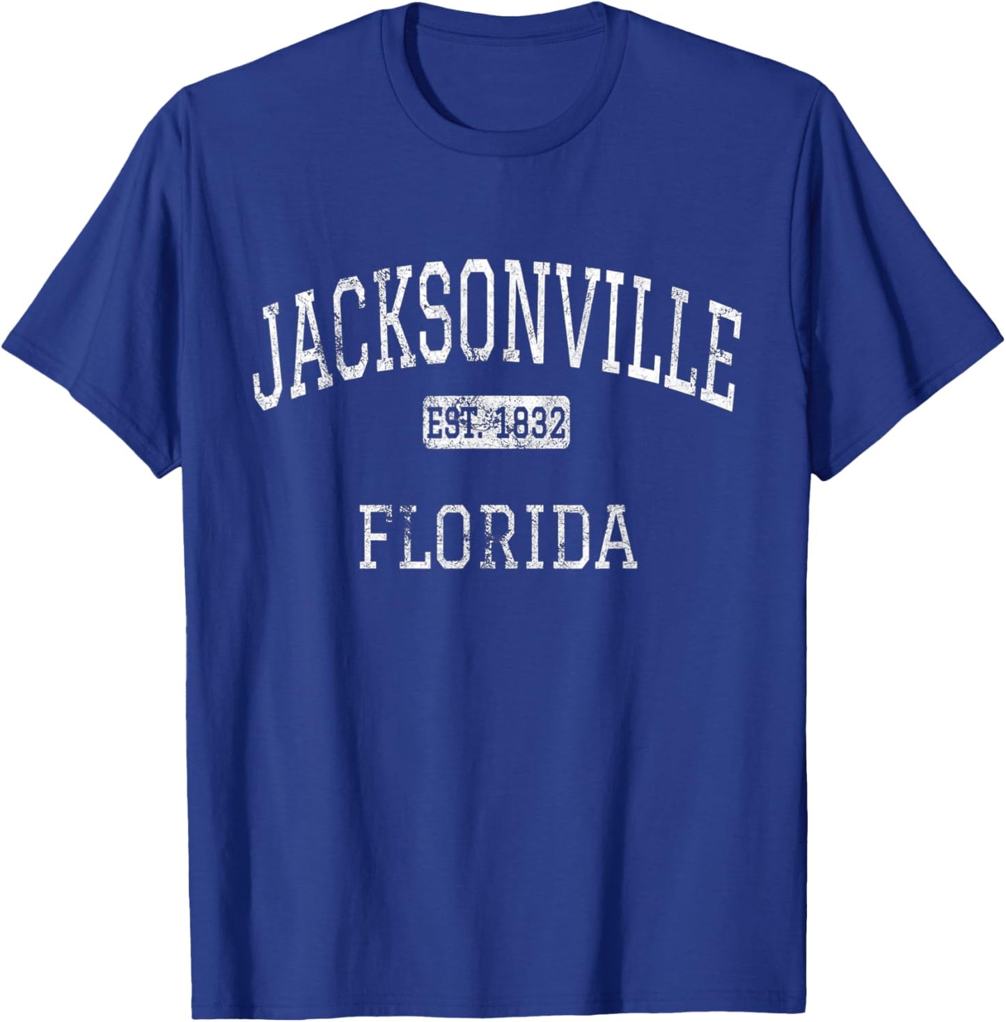Jacksonville Florida FL Vintage T-Shirt - T-Shirt | Royal