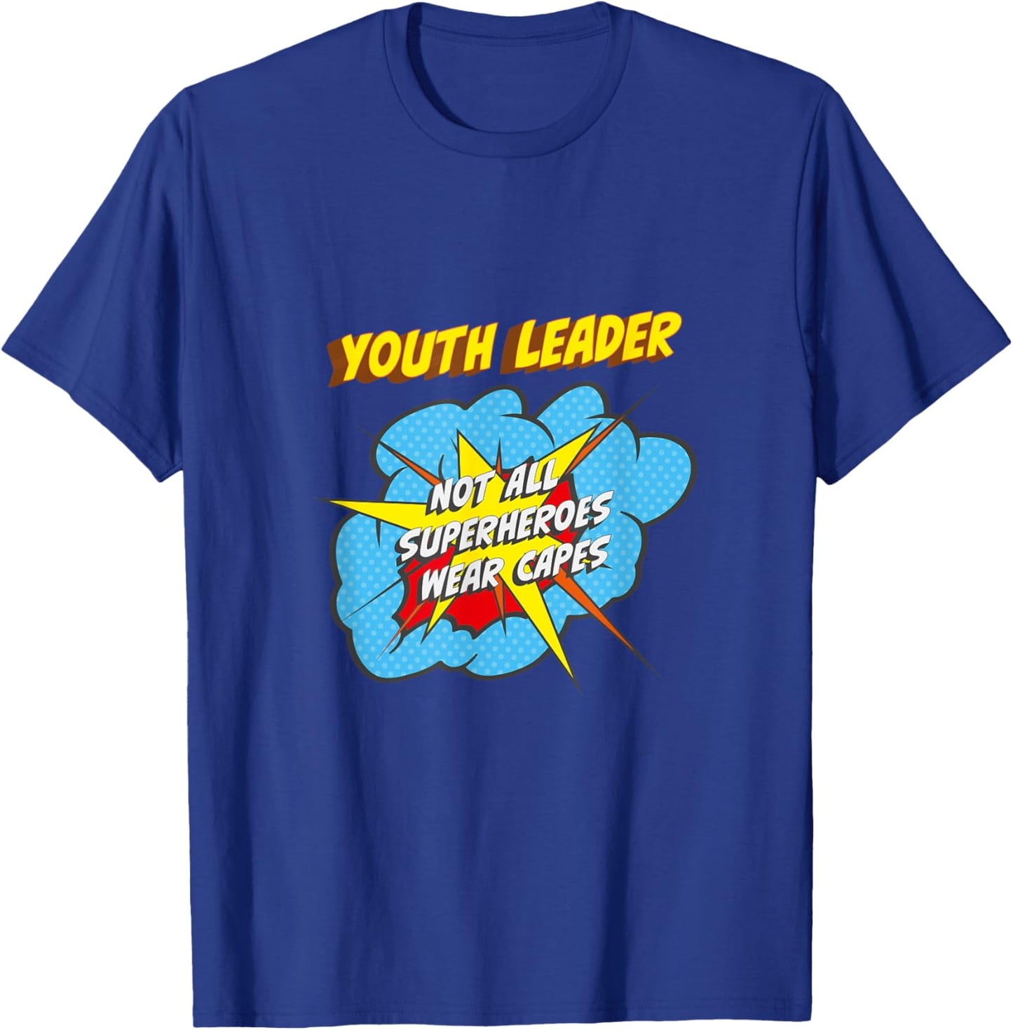 Youth Leader Funny Superhero Job T-Shirt - T-Shirt | Royal