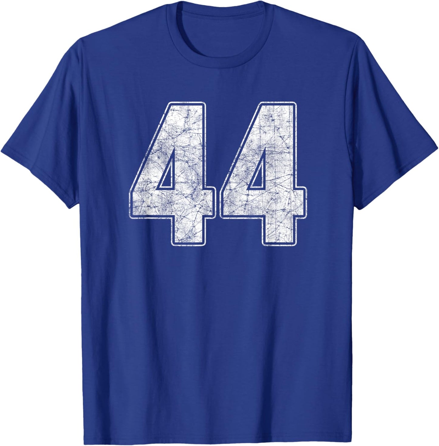 #44 Jersey Number 44 Uniform Biggest Fan Favorite Player T-Shirt - T-Shirt | Royal