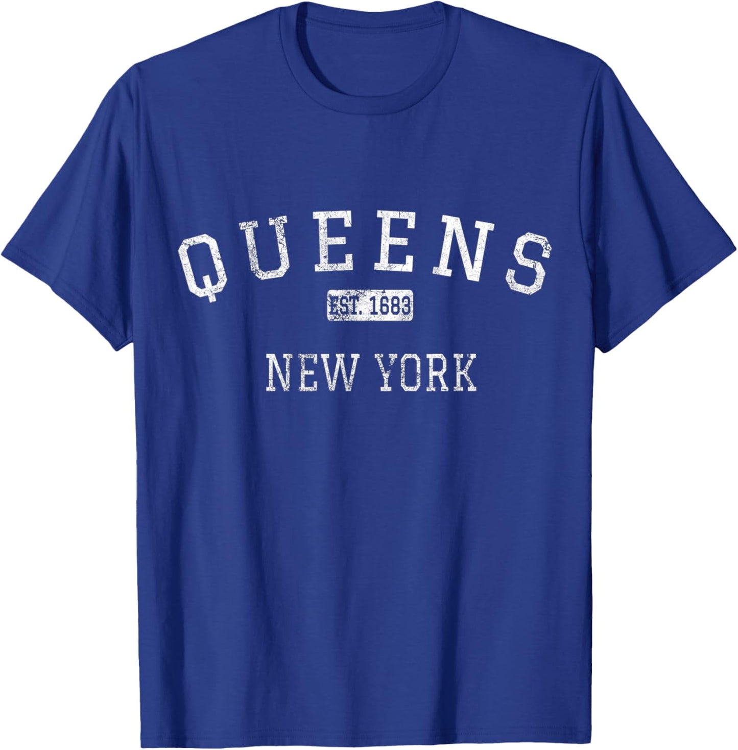 Queens New York NY Vintage T-Shirt - T-Shirt | Royal